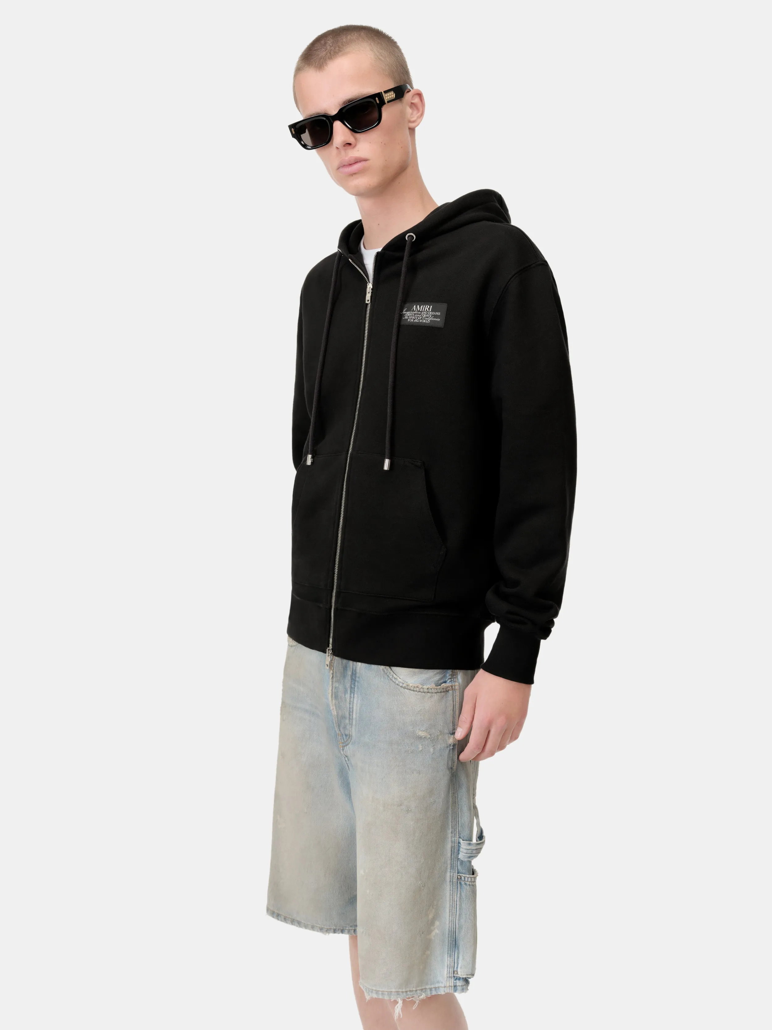 AMIRI SPIRIT ZIP HOODIE - Black sold by AMIRI product image thumbnail 4