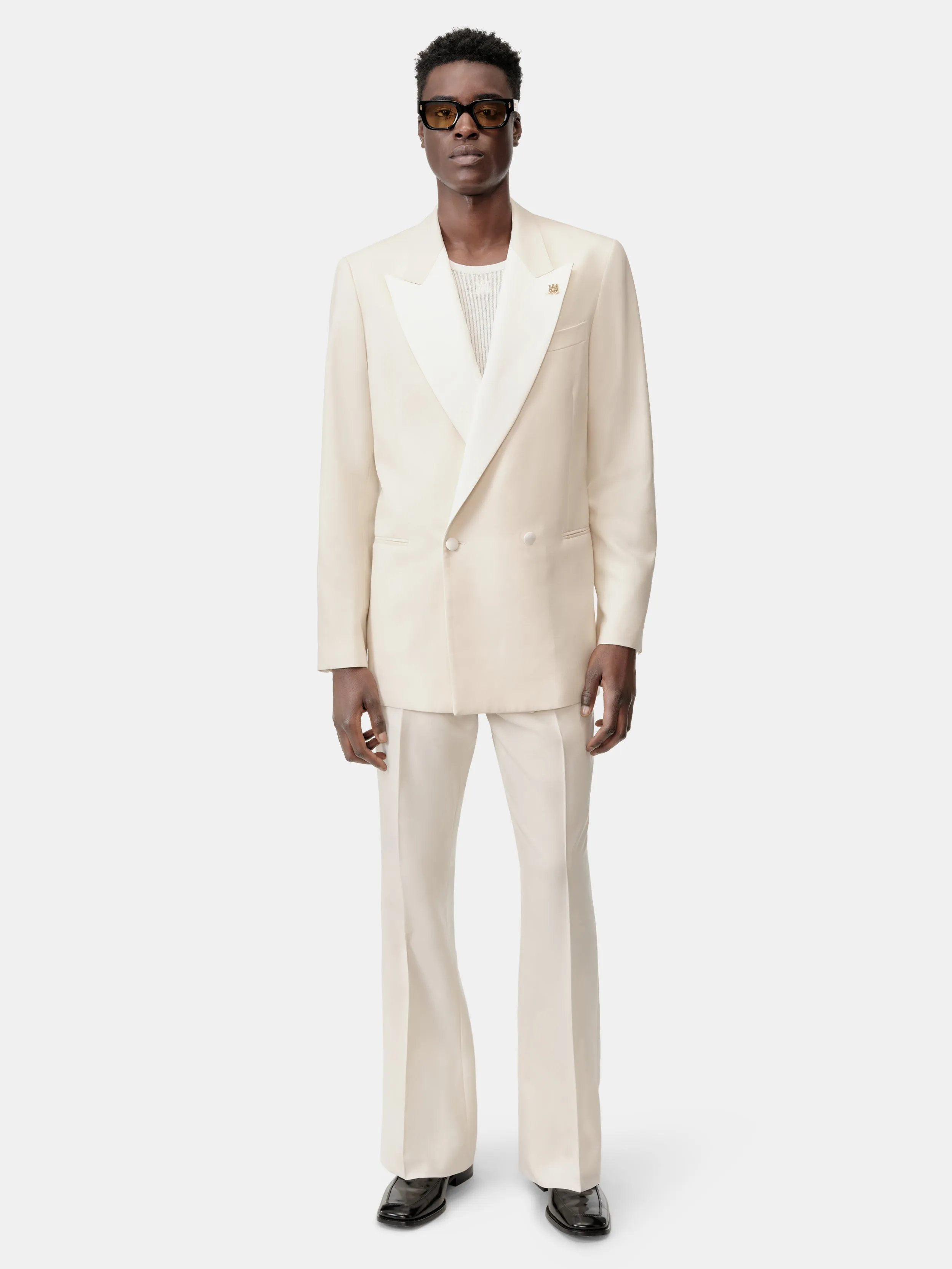 MA DOUBLE-BREASTED BLAZER - Alabaster sold by AMIRI product image thumbnail 2