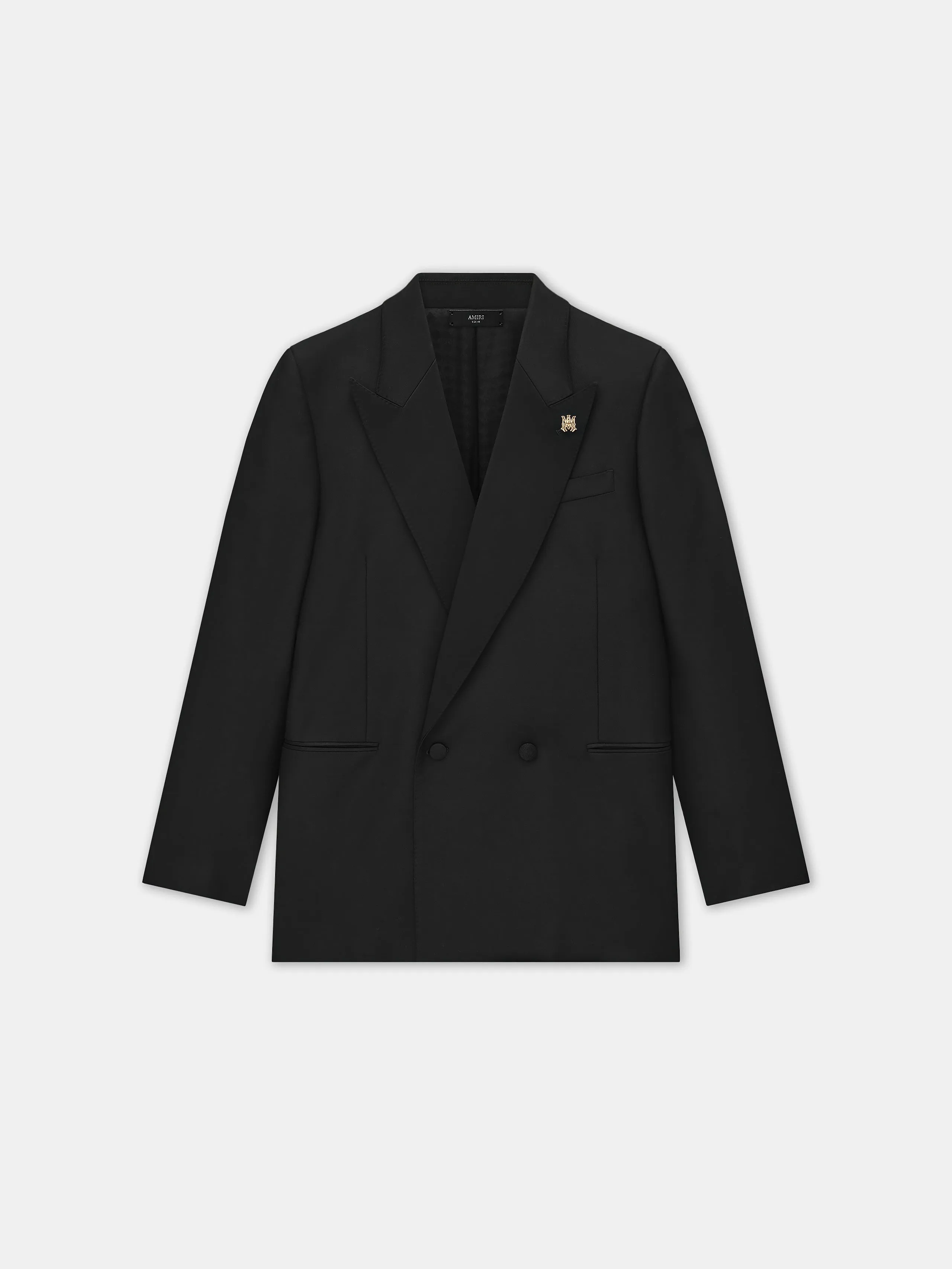 MA DOUBLE-BREASTED BLAZER - Black sold by AMIRI