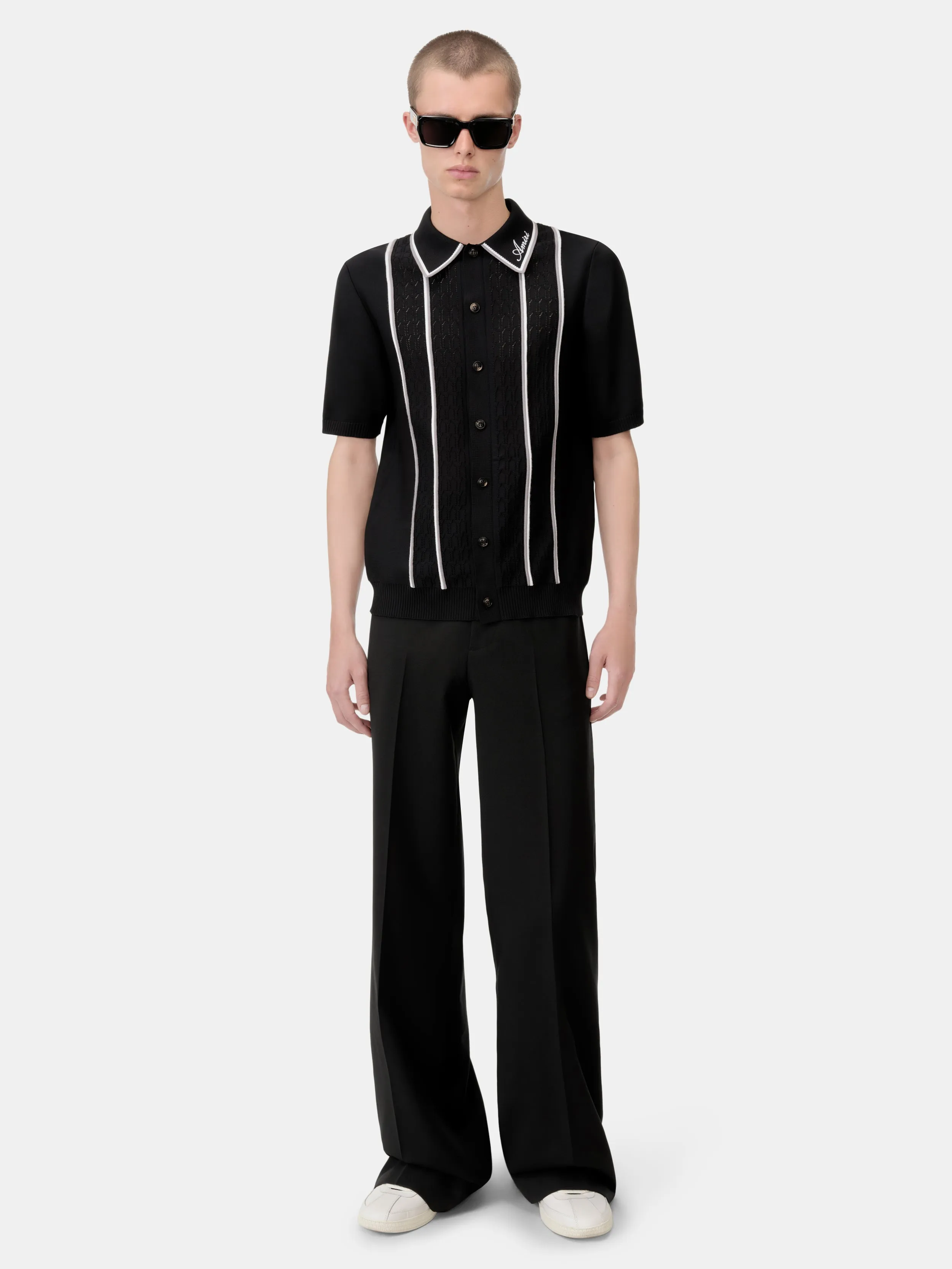 AMIRI SCRIPT STRIPE SHIRT - Black sold by AMIRI product image thumbnail 2