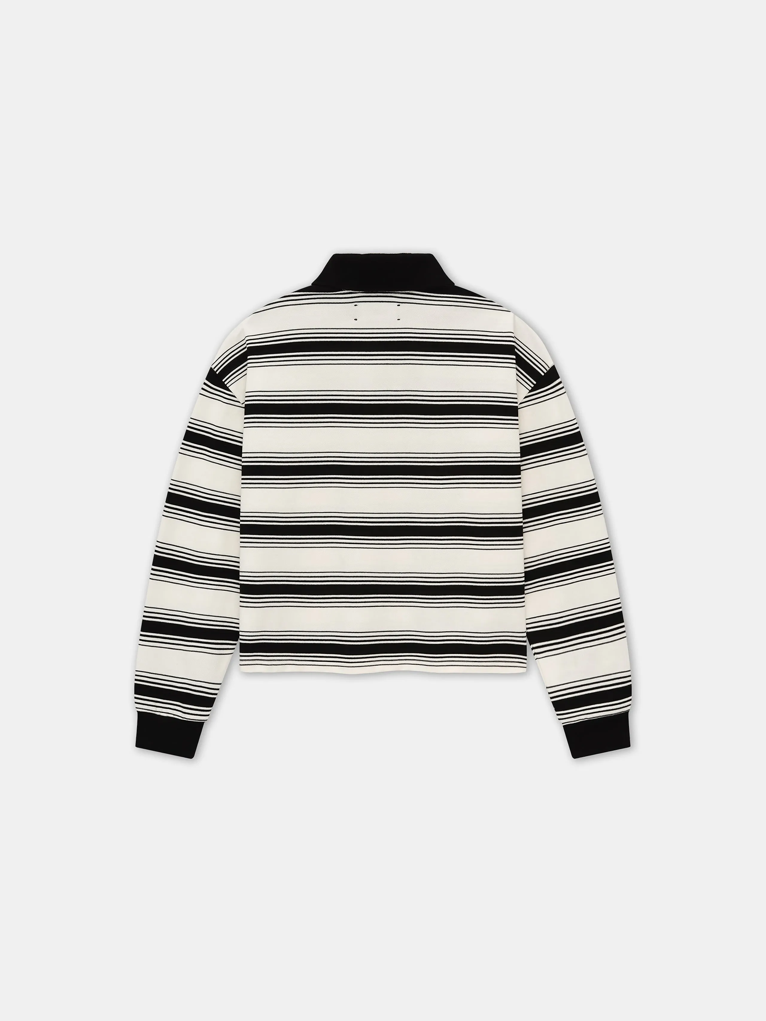WOMEN - WOMEN'S MA STRIPE OVERSIZED POLO - Ivory Black sold by AMIRI product image thumbnail 3