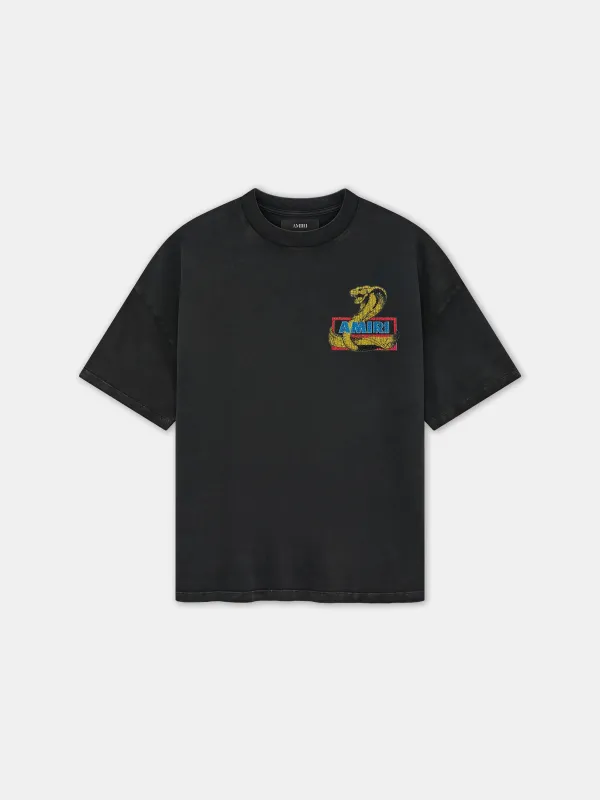 AMIRI CRYSTAL COBRA OVERSIZED TEE - Black made by AMIRI