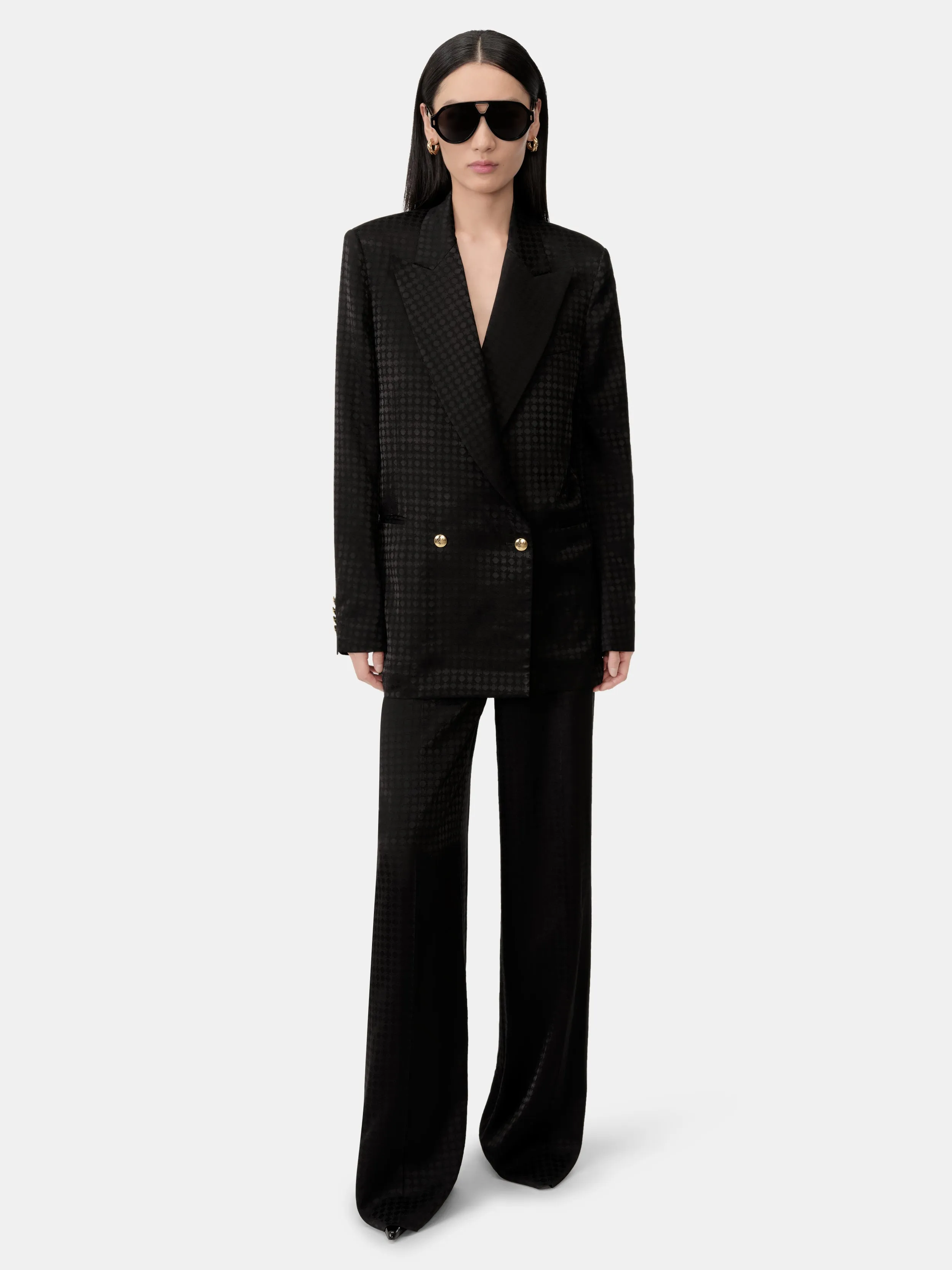WOMEN - WOMEN'S MA QUAD OVERSIZED BLAZER - Black sold by AMIRI product image thumbnail 2