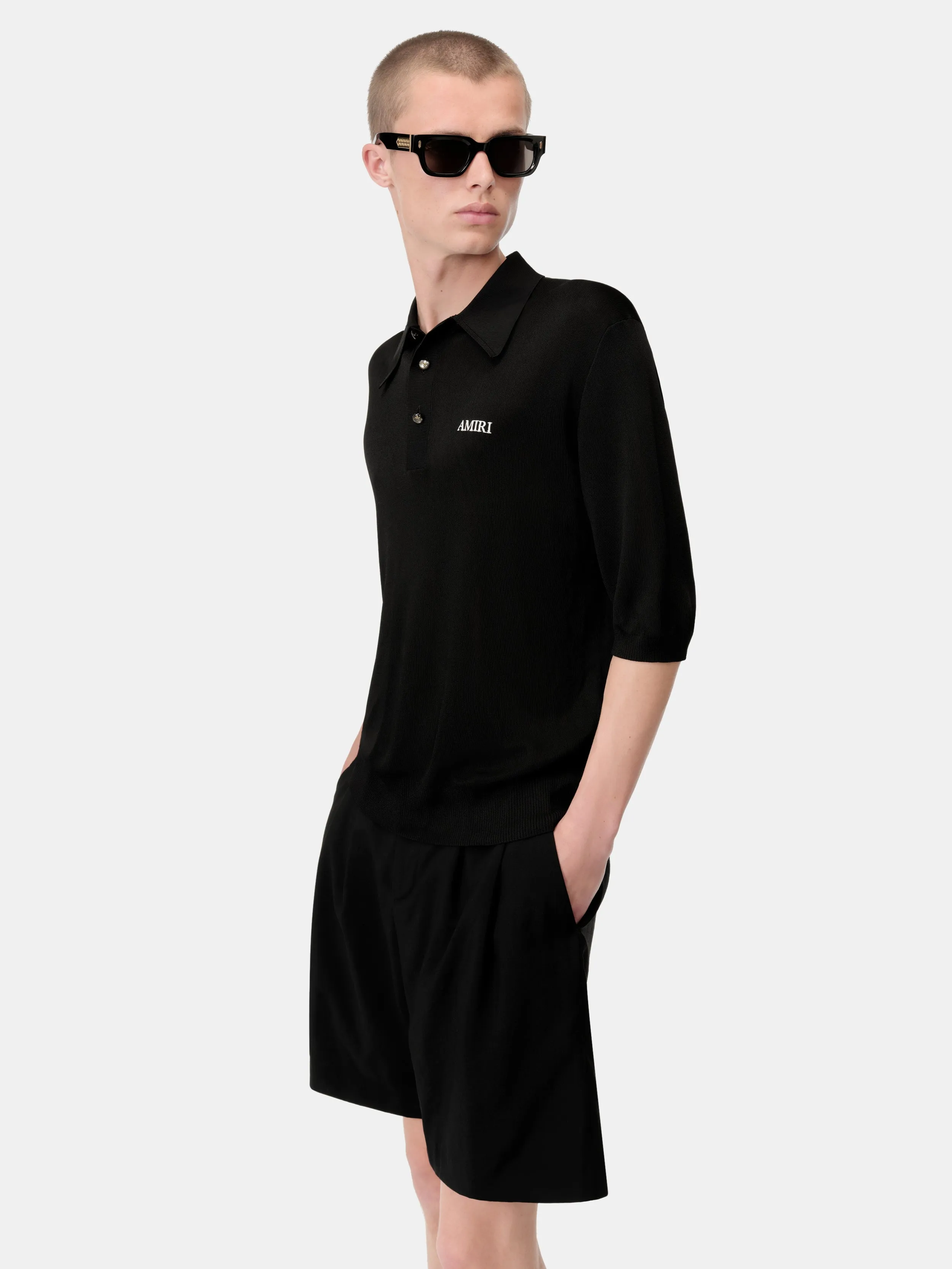 AMIRI SPIRIT POLO - Black sold by AMIRI product image thumbnail 3