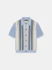 AMIRI SCRIPT STRIPE SHIRT - Ashley Blue sold by AMIRI