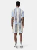 AMIRI SCRIPT STRIPE SHIRT - Ashley Blue sold by AMIRI