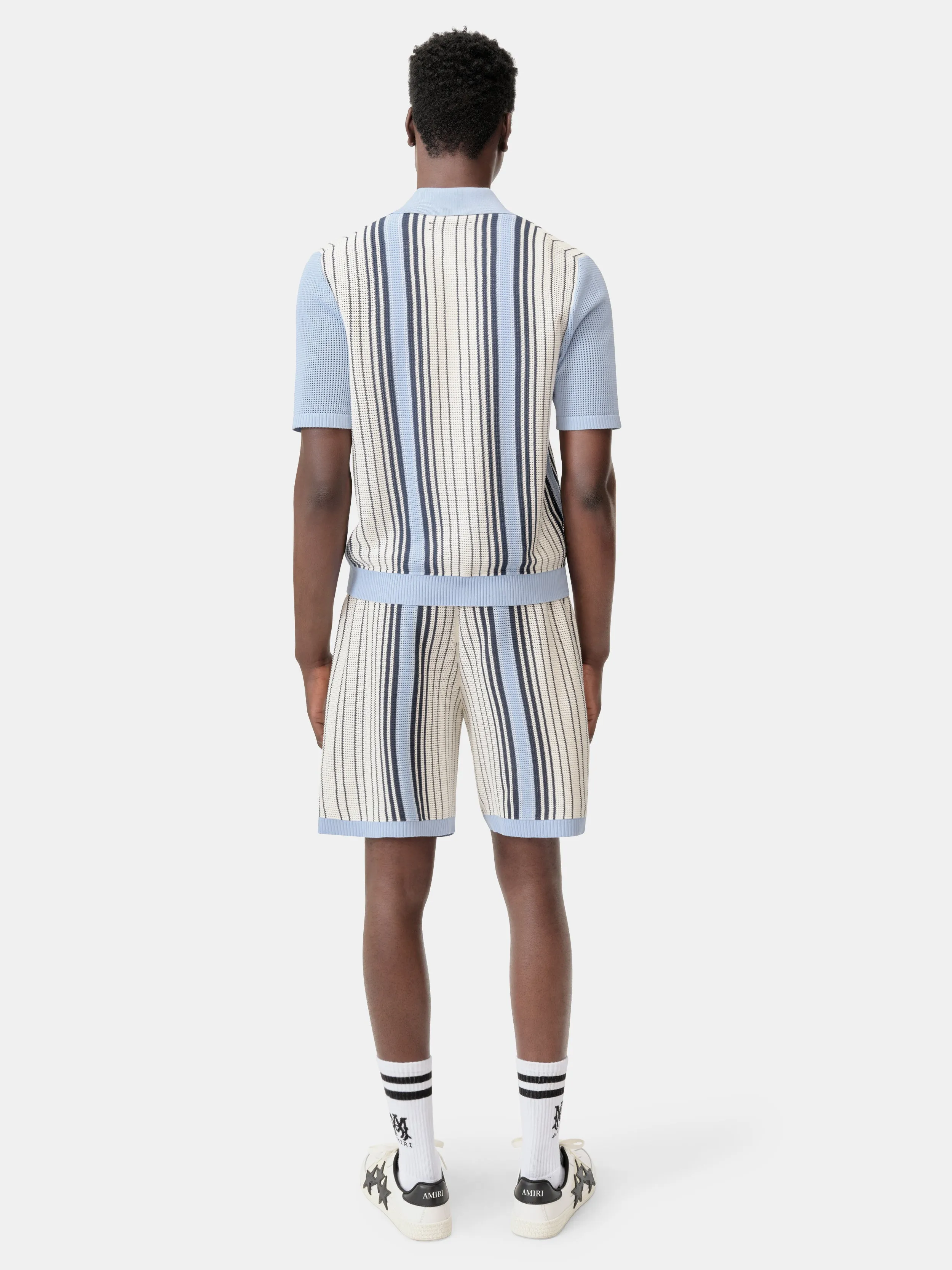 AMIRI SCRIPT STRIPE SHIRT - Ashley Blue sold by AMIRI product image thumbnail 5