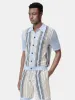AMIRI SCRIPT STRIPE SHIRT - Ashley Blue sold by AMIRI
