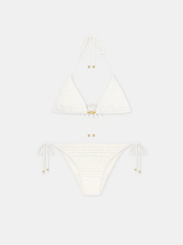 WOMEN - WOMEN'S CROCHET BIKINI - Ivory made by AMIRI