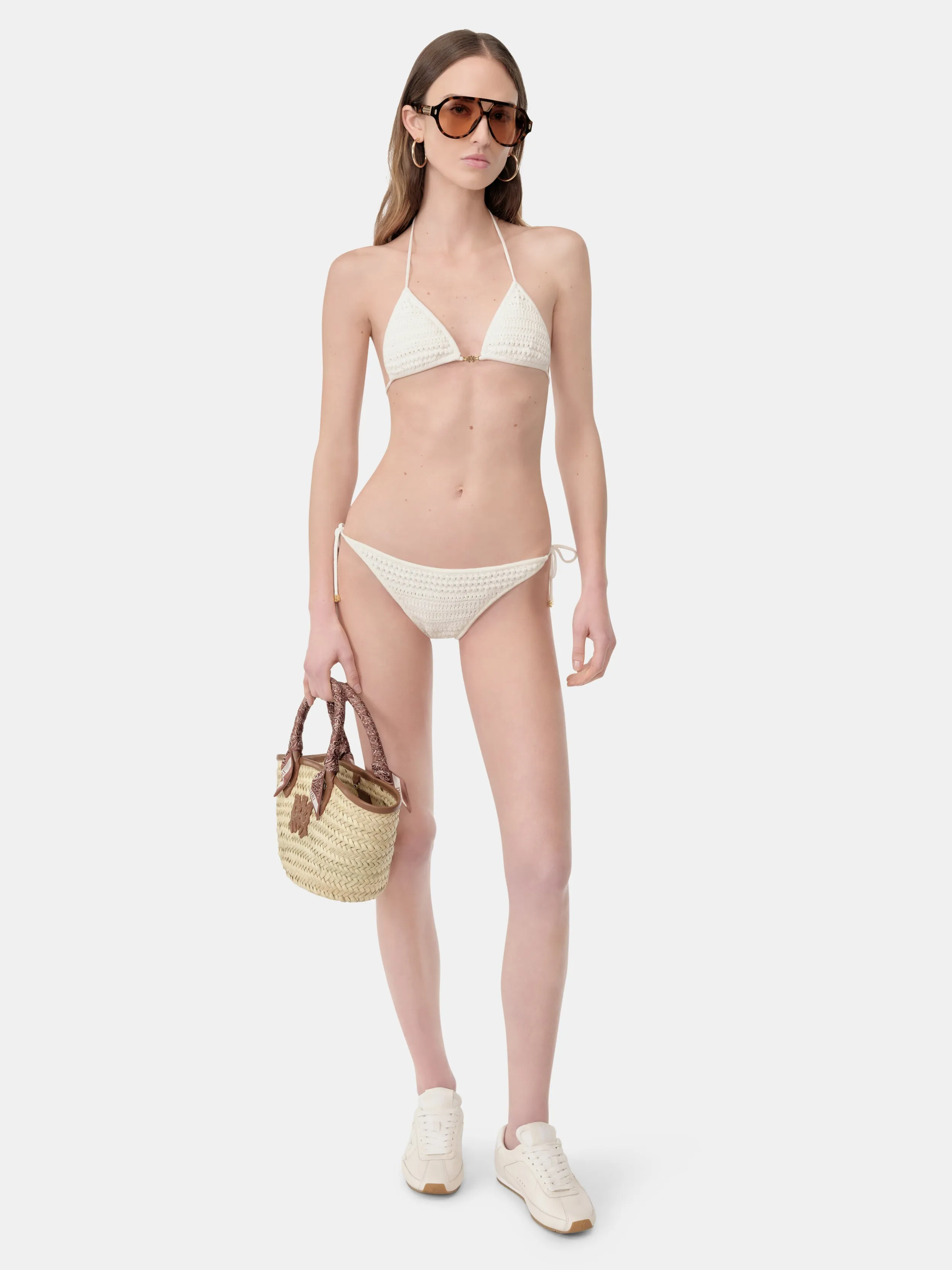WOMEN - WOMEN'S CROCHET BIKINI - Ivory sold by AMIRI product image thumbnail 2