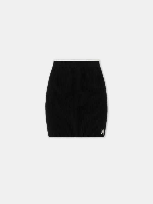WOMEN - WOMEN'S MA MINI SKIRT - Black sold by AMIRI
