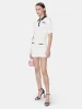 WOMEN - WOMEN'S MA CROPPED POLO - Ivory sold by AMIRI