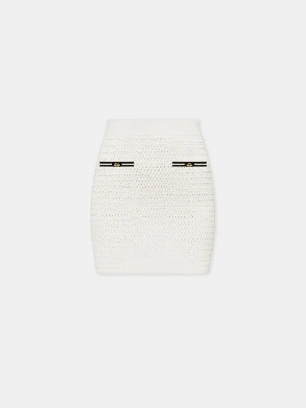 WOMEN - WOMEN'S MA MINI SKIRT - Ivory sold by AMIRI