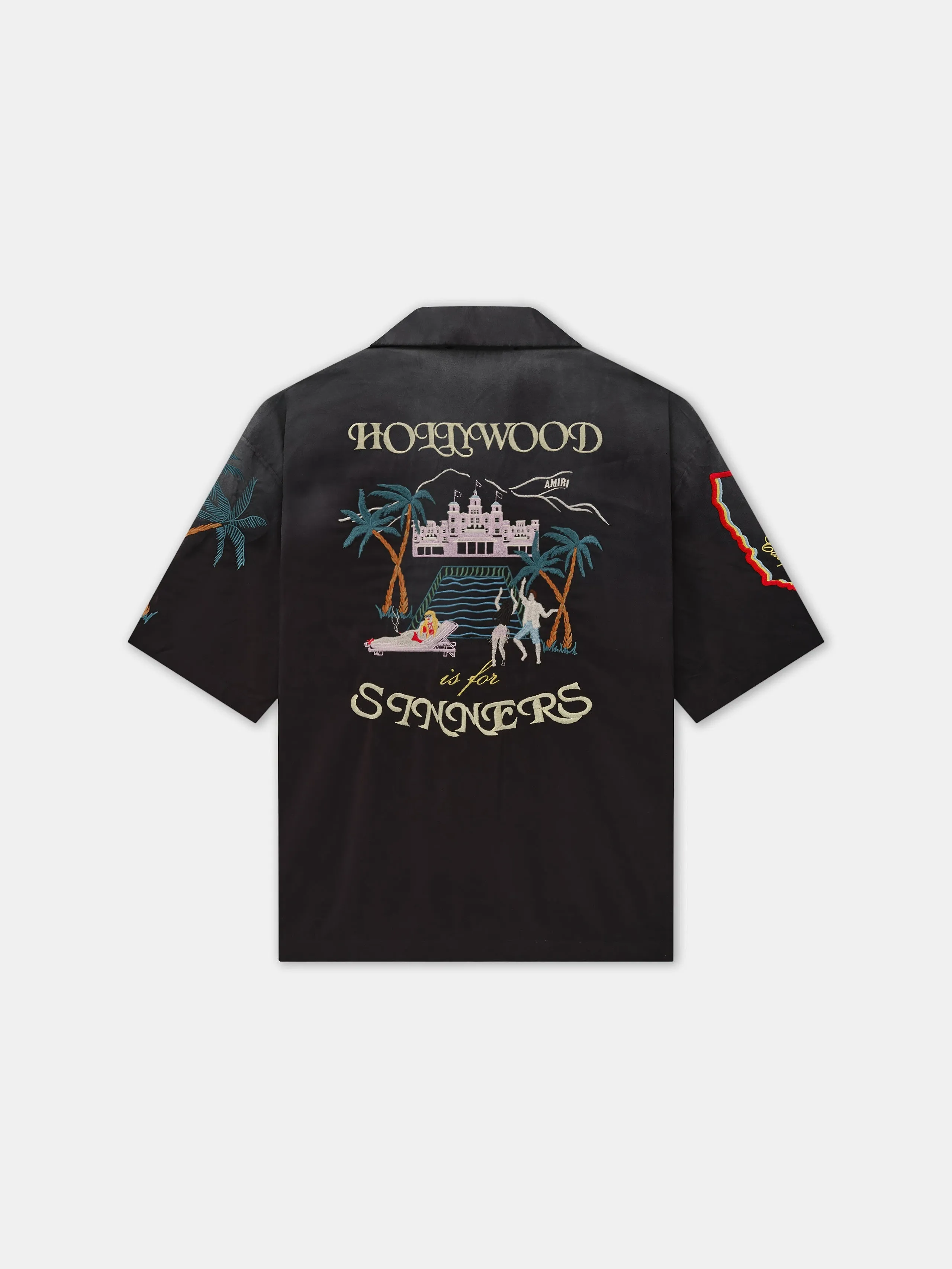 SINNERS CAMP SHIRT - Black sold by AMIRI product image thumbnail 3