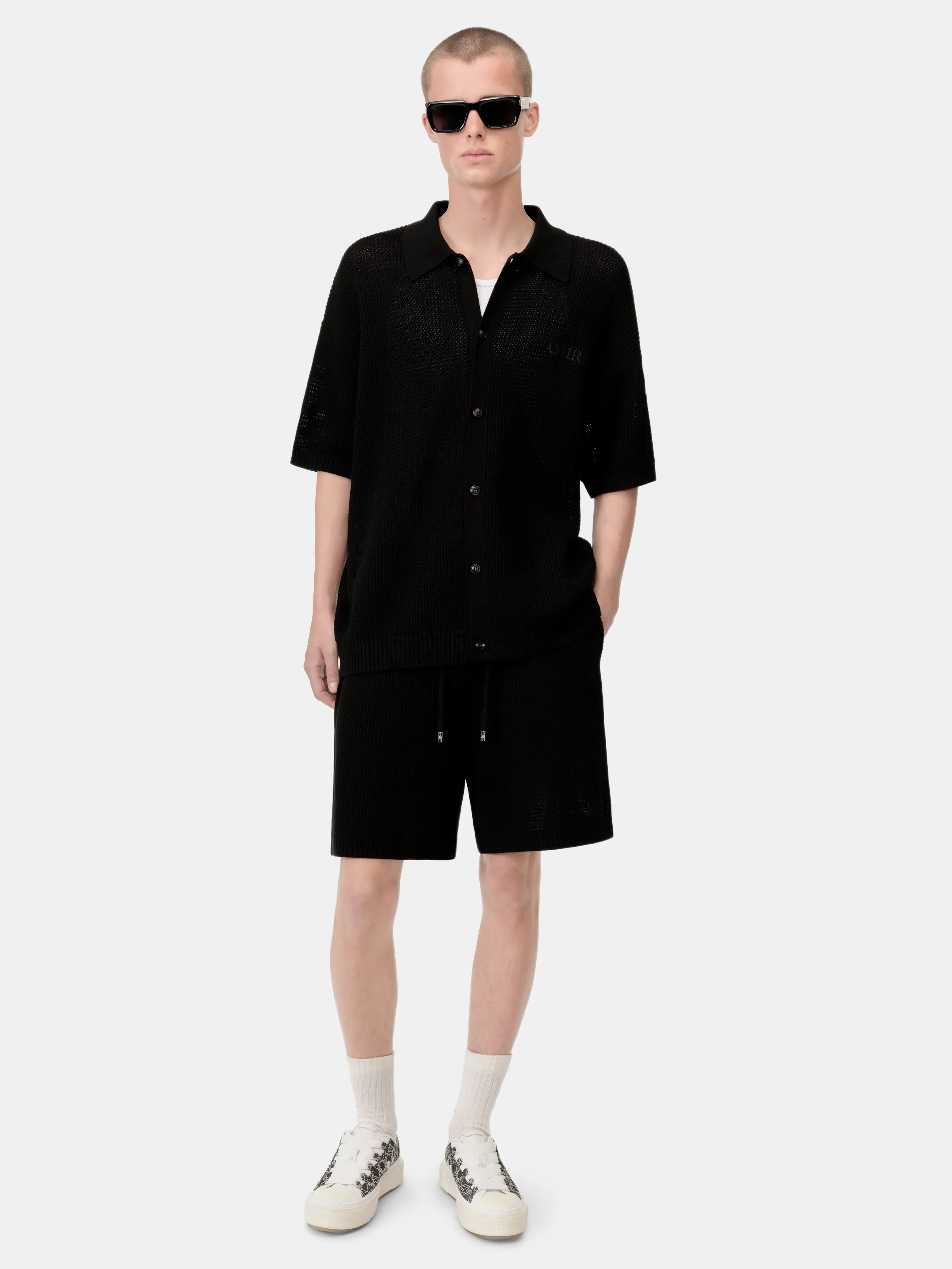 AMIRI CROCHET MESH SHORT - Black sold by AMIRI product image thumbnail 2