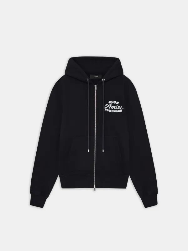 AMIRI MA QUAD CRYSTAL ZIP HOODIE - Navy | Parallel