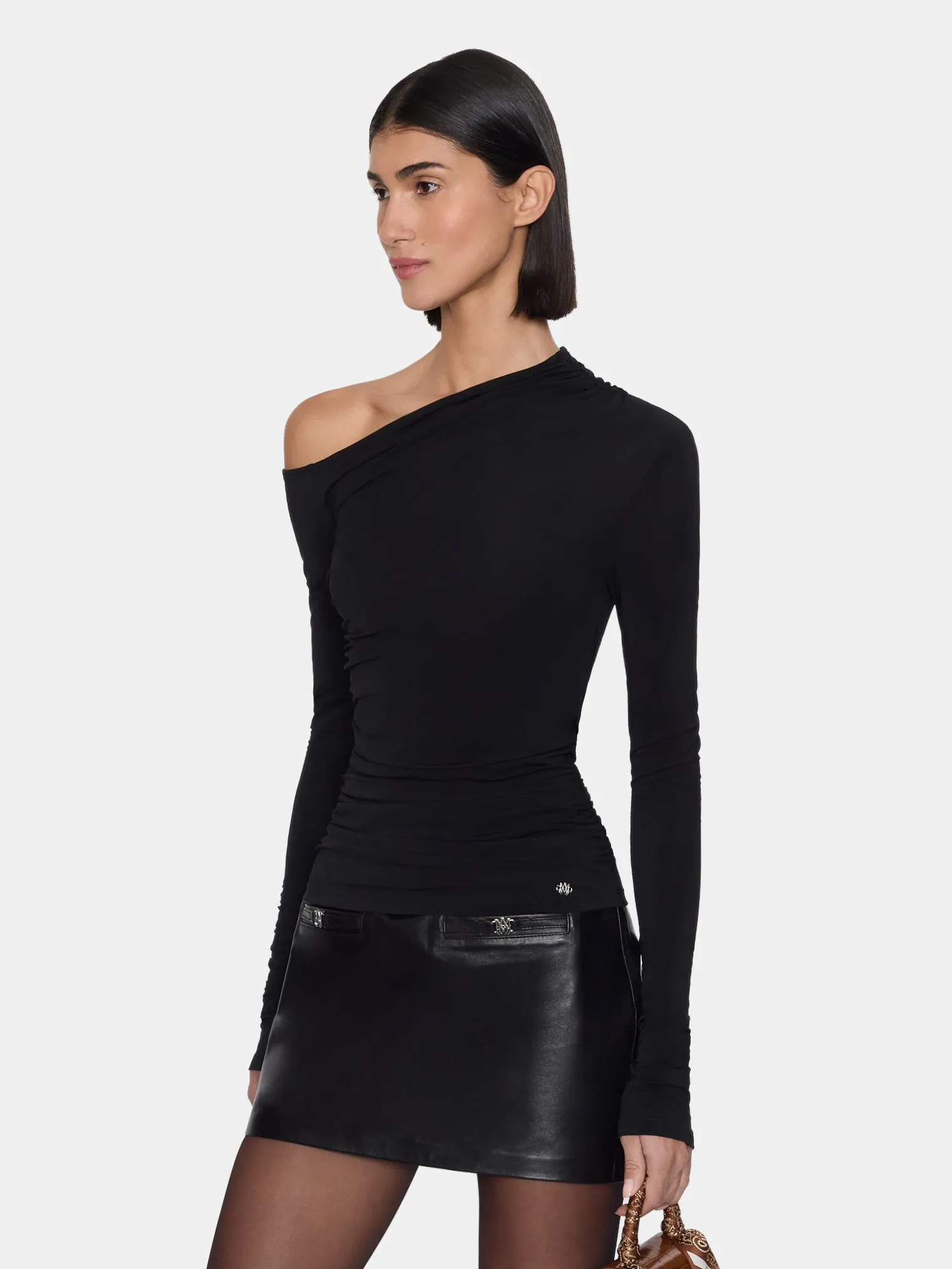 WOMEN - WOMEN'S MA OFF THE SHOULDER LONG SLEEVE TOP - BLACK sold by AMIRI product image thumbnail 3