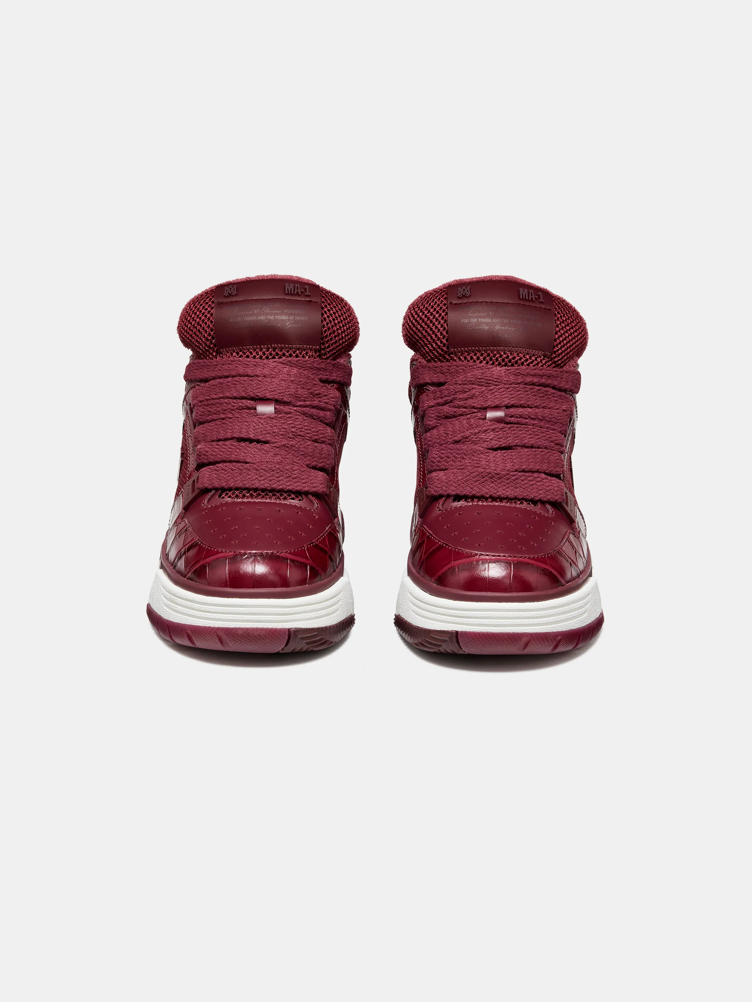 WOMEN - WOMEN'S CROC DEBOSSED MA-1 - WINE sold by AMIRI product image thumbnail 3