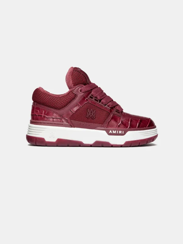WOMEN - WOMEN'S CROC DEBOSSED MA-1 - WINE sold by AMIRI