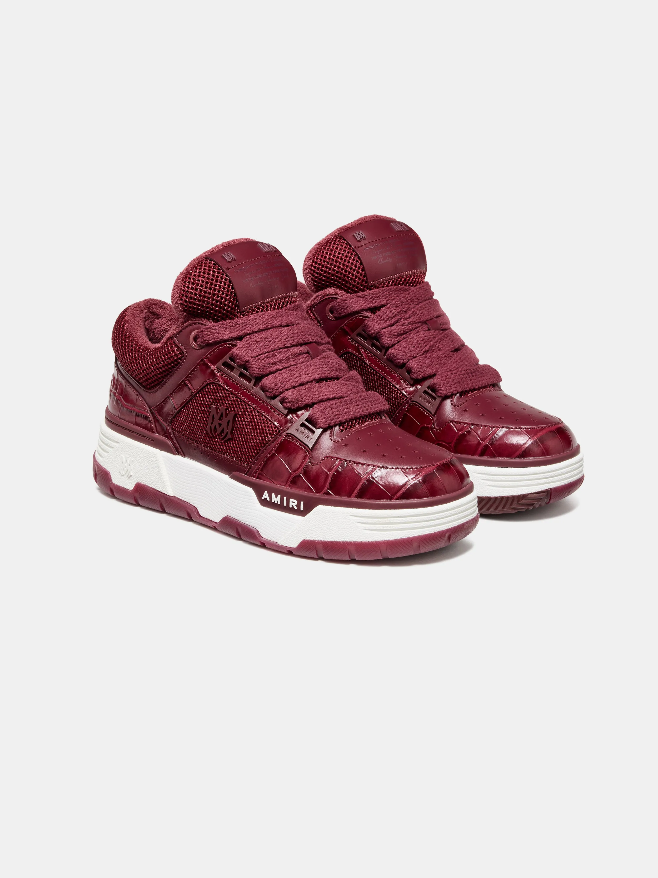 WOMEN - WOMEN'S CROC DEBOSSED MA-1 - WINE sold by AMIRI product image thumbnail 2