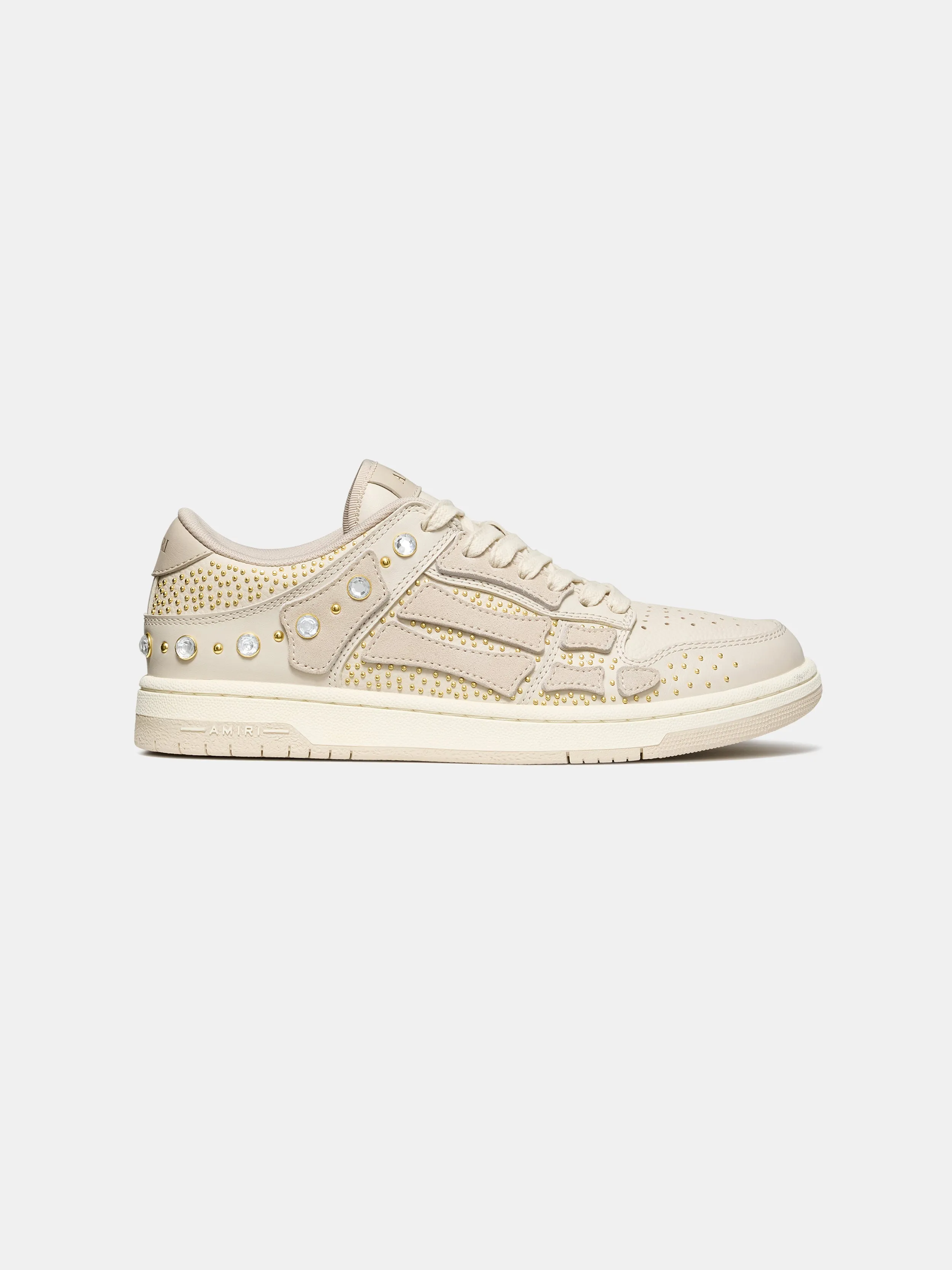 WOMEN - WOMEN'S CRYSTAL STUDDED SKEL TOP LOW - ALABASTER sold by AMIRI