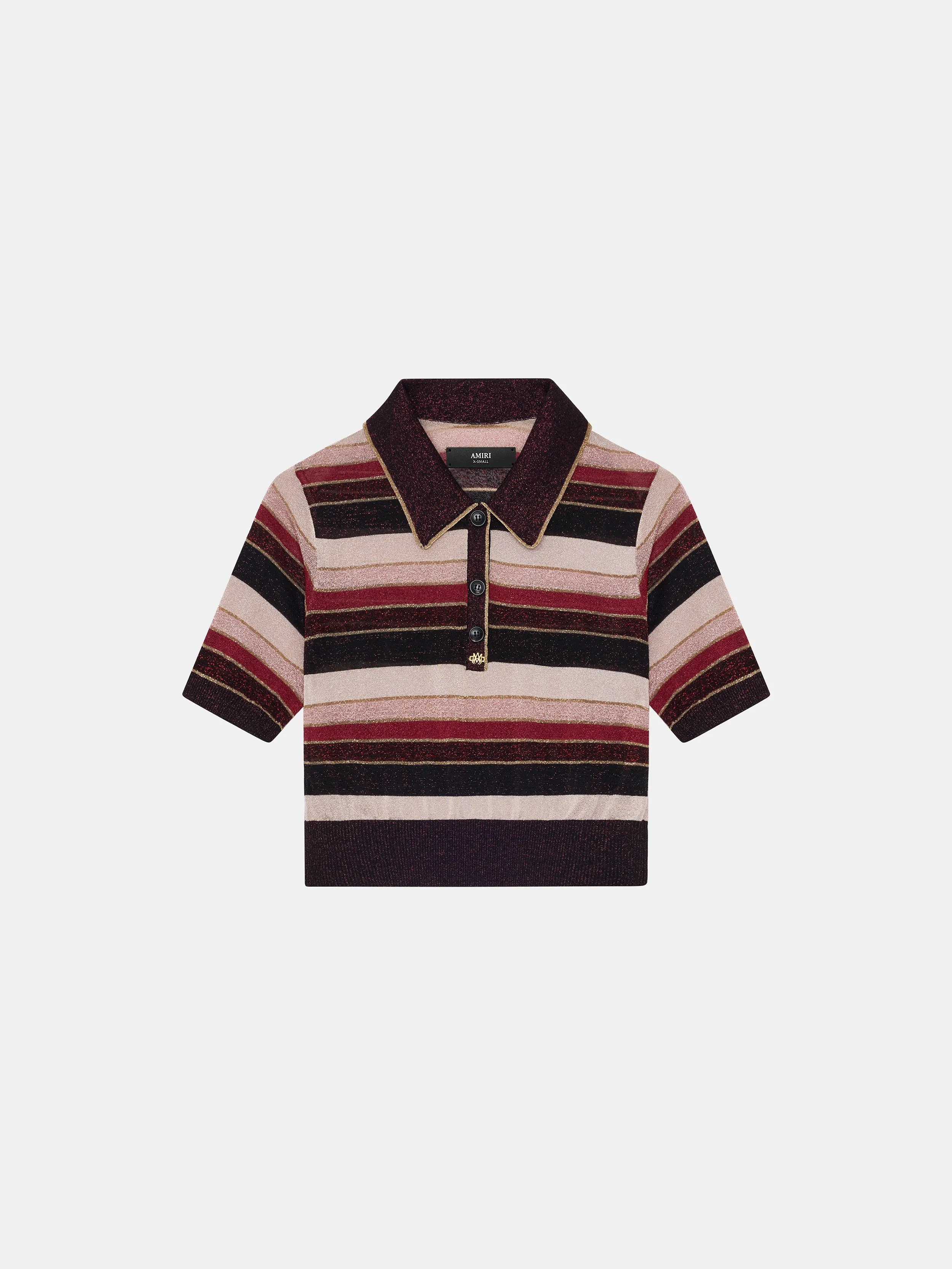 WOMEN - WOMEN'S MA STRIPED POLO - RED sold by AMIRI