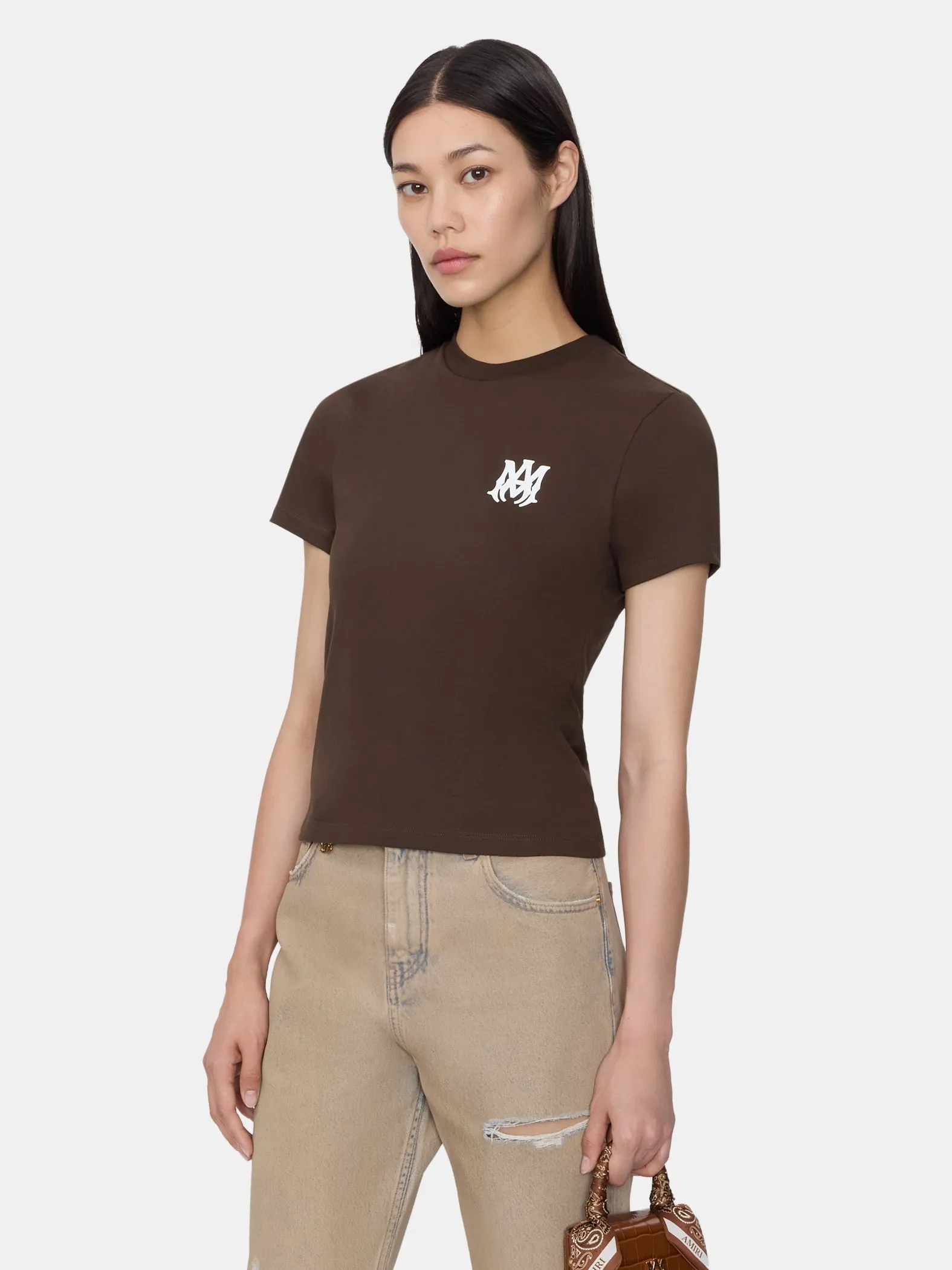 WOMEN - WOMEN'S MA CORE LOGO TEE - BROWN sold by AMIRI product image thumbnail 3