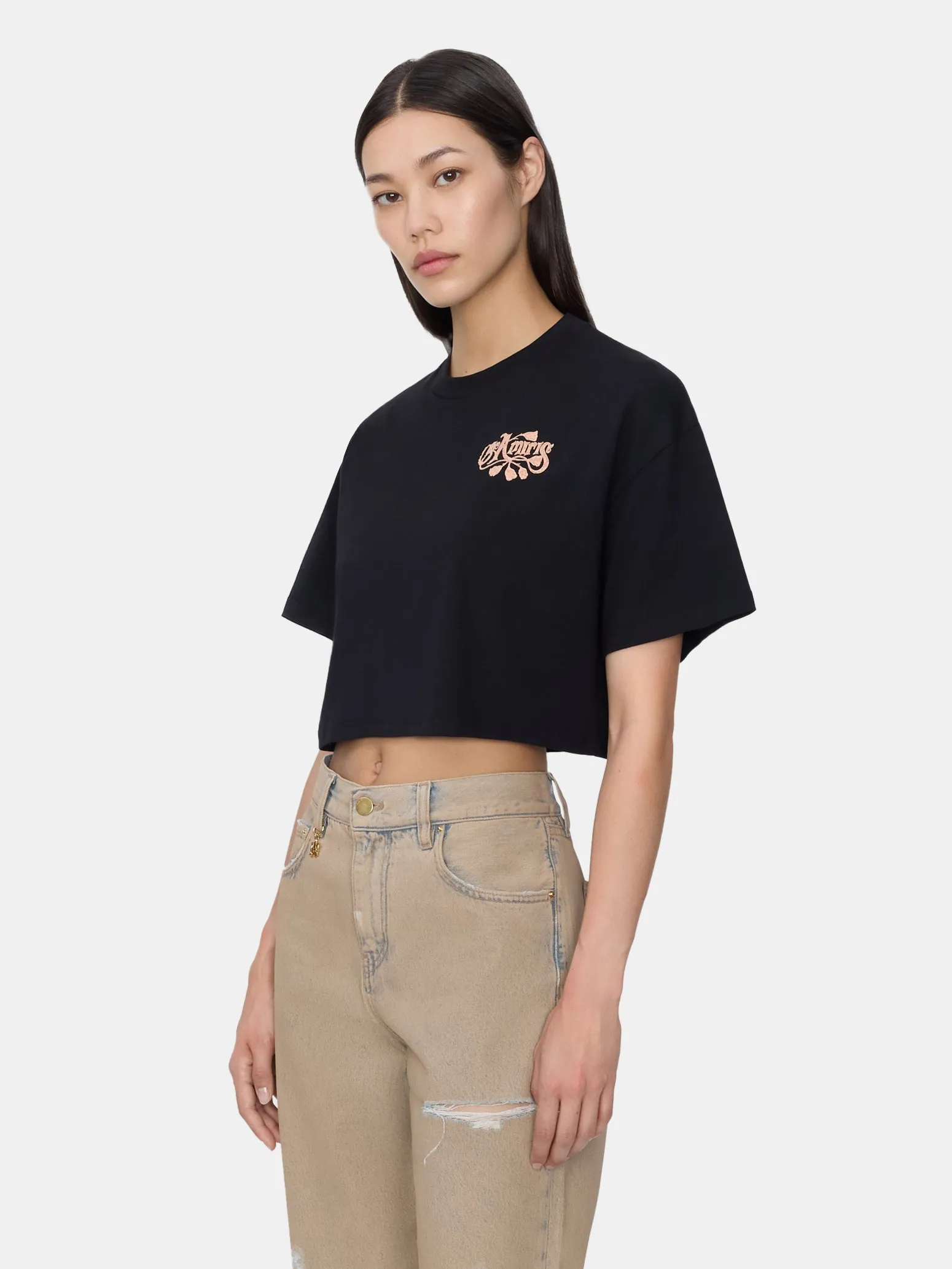 WOMEN - WOMEN'S THE AMIRIS CROPPED TEE - BLACK sold by AMIRI product image thumbnail 3
