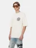 CRYSTAL OUT FOR TROUBLE OVERSIZED TEE - IVORY sold by AMIRI