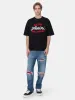 CLUB AMIRI OVERSIZED TEE - BLACK sold by AMIRI