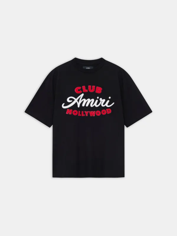 CLUB AMIRI OVERSIZED TEE - BLACK sold by AMIRI