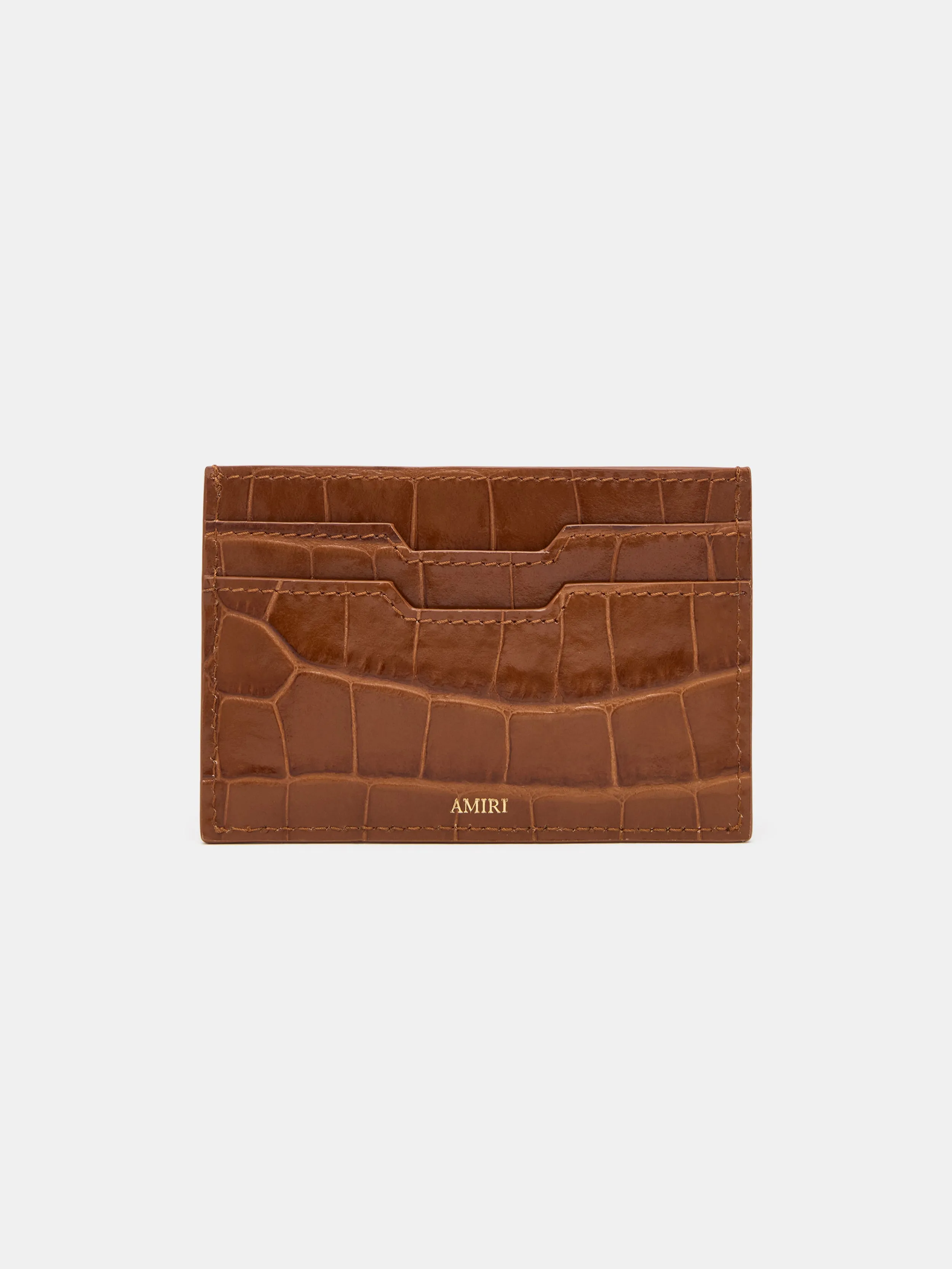 CROC EMBOSSED CARD HOLDER - MALT sold by AMIRI product image thumbnail 2