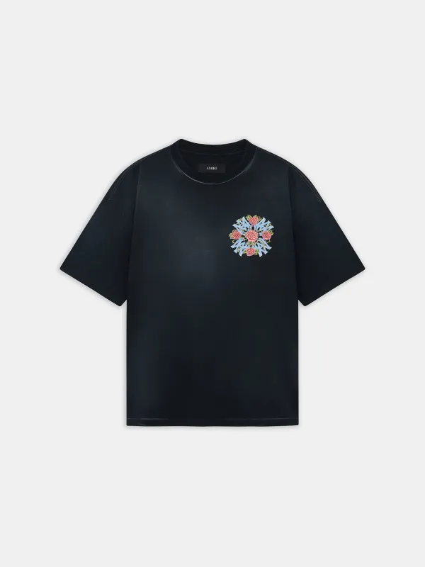 OUT FOR TROUBLE OVERSIZED TEE - BLACK made by AMIRI