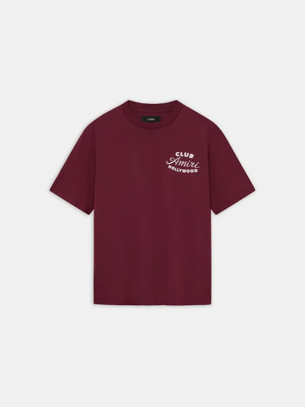 CLUB AMIRI TEE - WINE sold by AMIRI