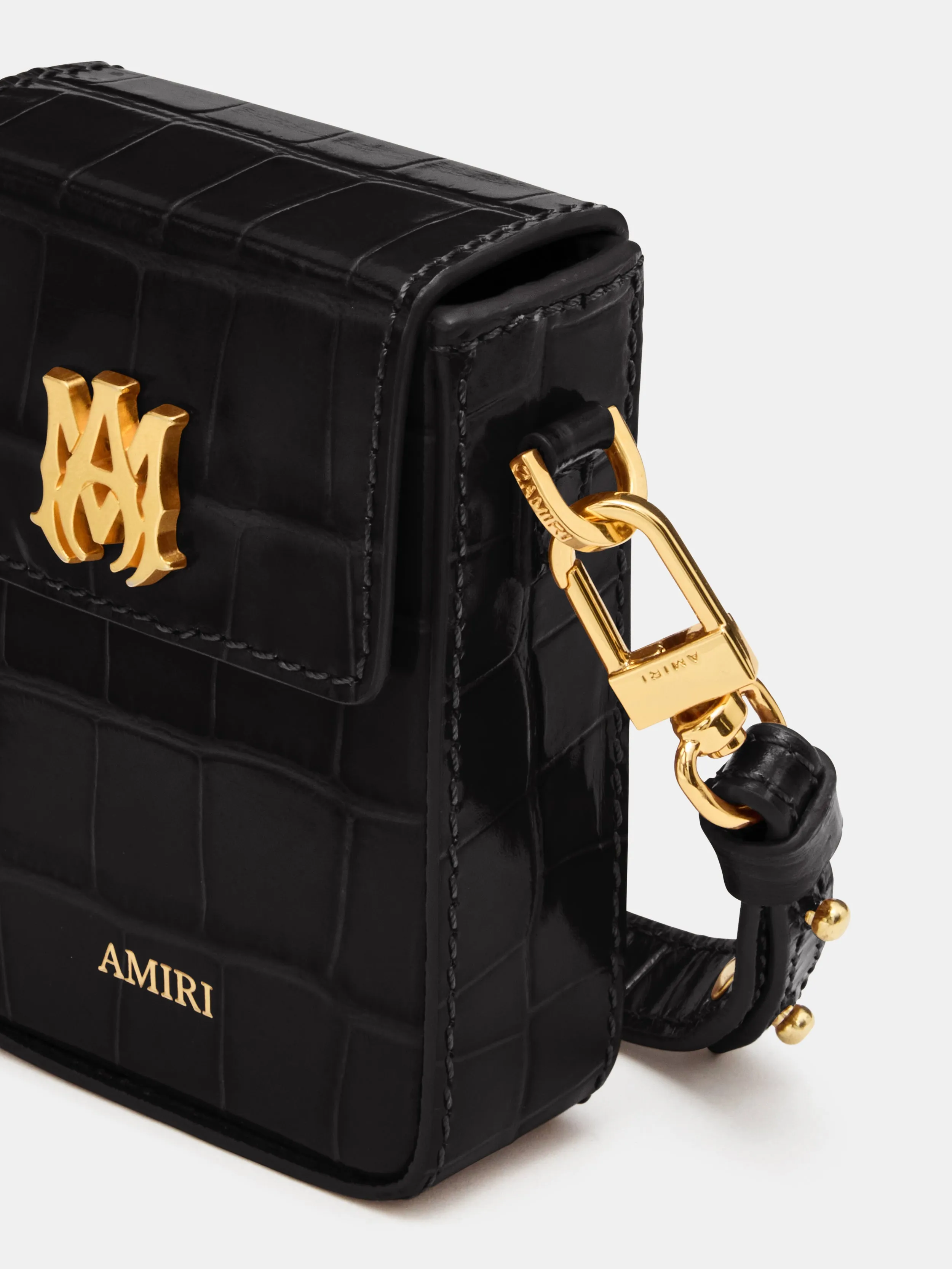 CROC EMBOSSED CIGARETTE CASE - BLACK sold by AMIRI product image thumbnail 3