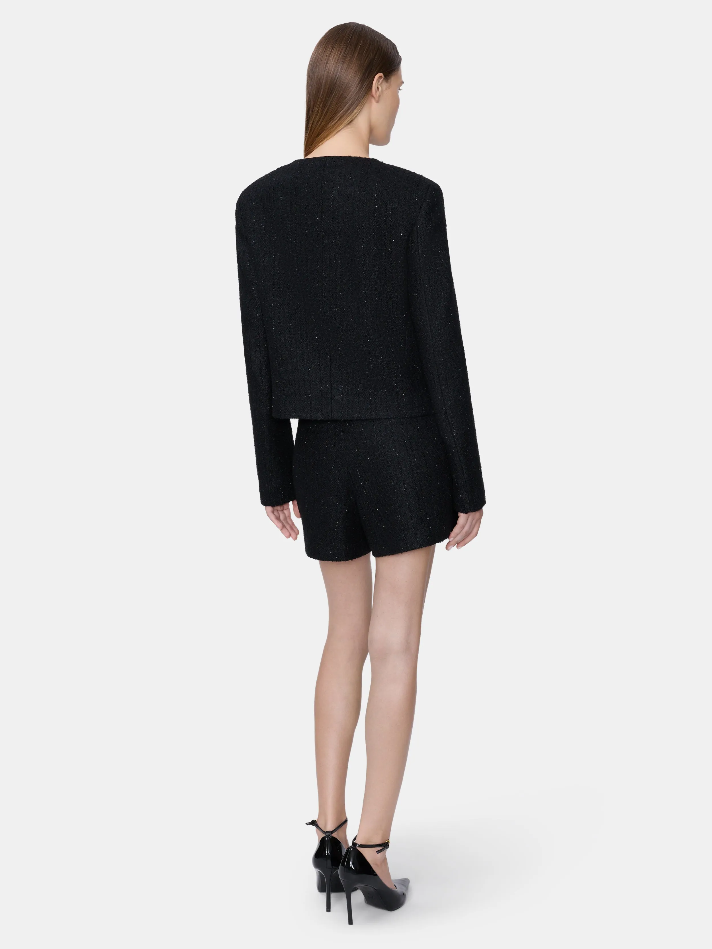 WOMEN - WOMEN'S SHIMMER BOUCLE JACKET - BLACK sold by AMIRI product image thumbnail 4