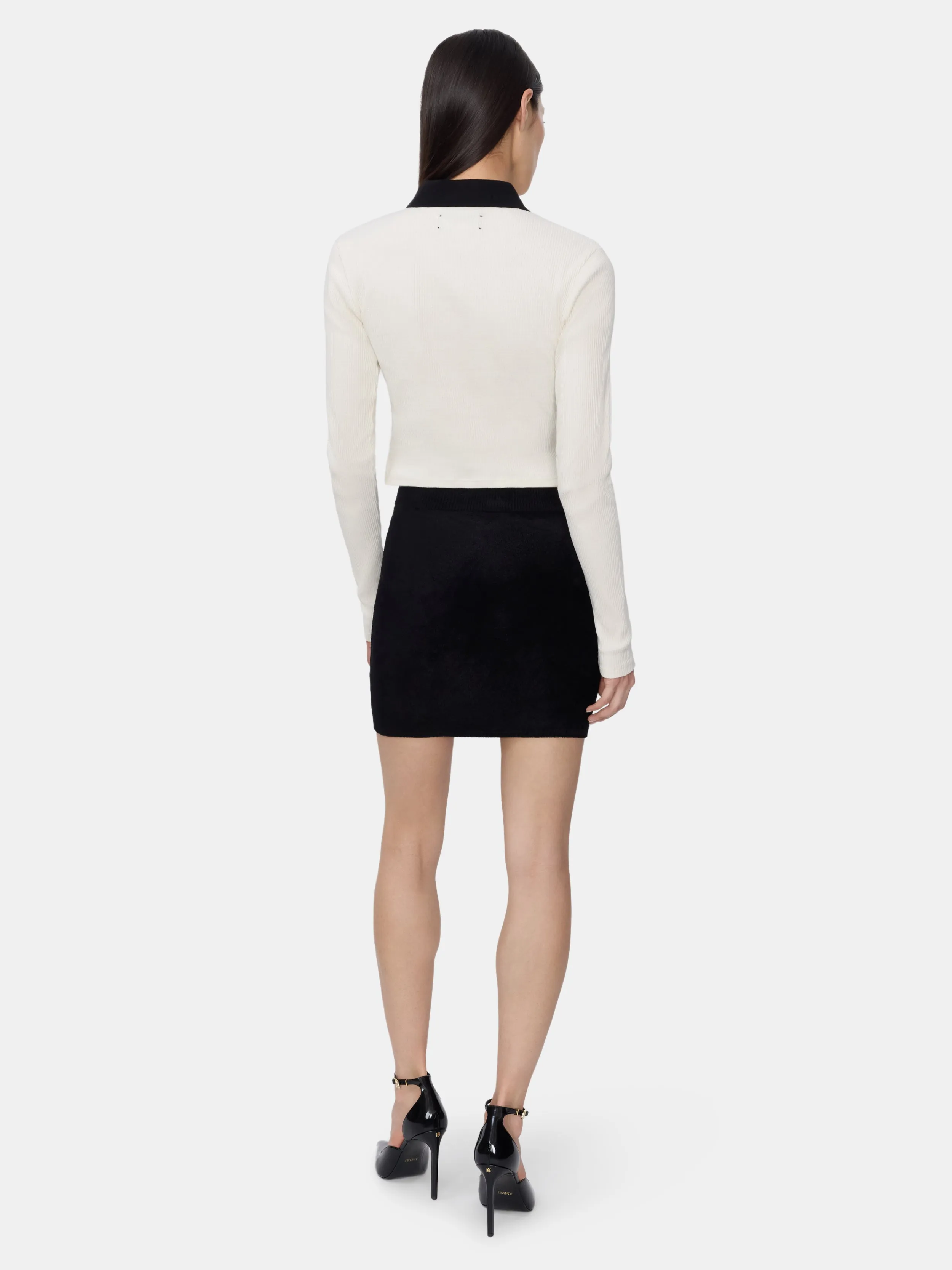 WOMEN - WOMEN'S MA LONG SLEEVE POLO - ALABASTER sold by AMIRI product image thumbnail 4
