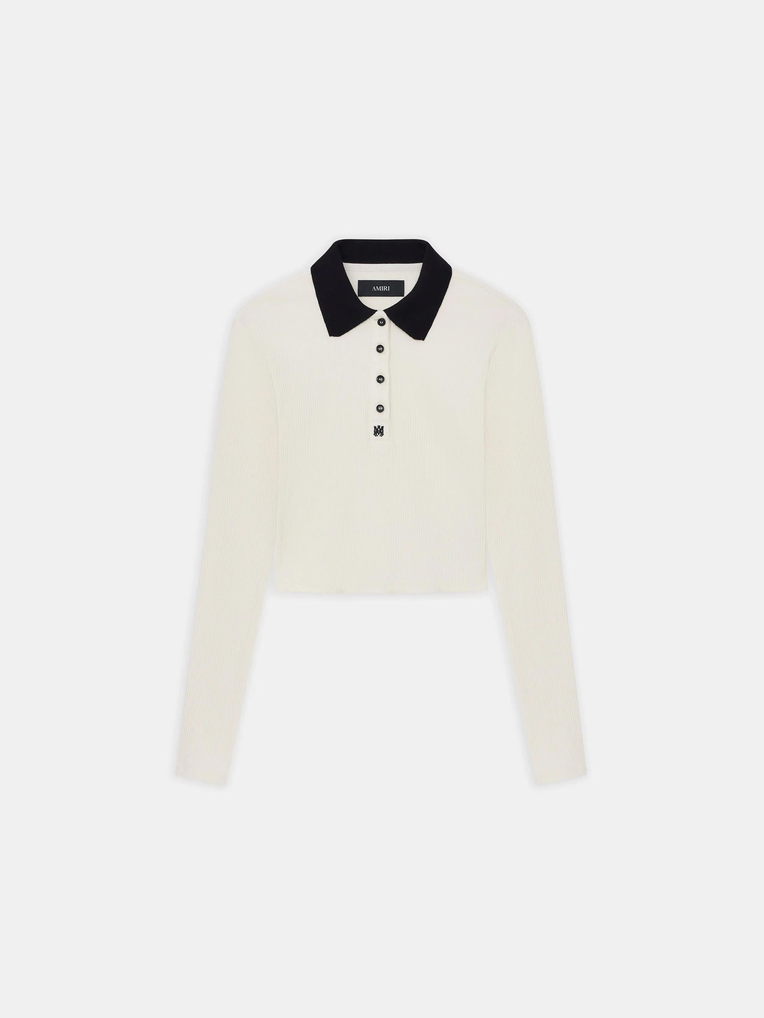 WOMEN - WOMEN'S MA LONG SLEEVE POLO - ALABASTER sold by AMIRI