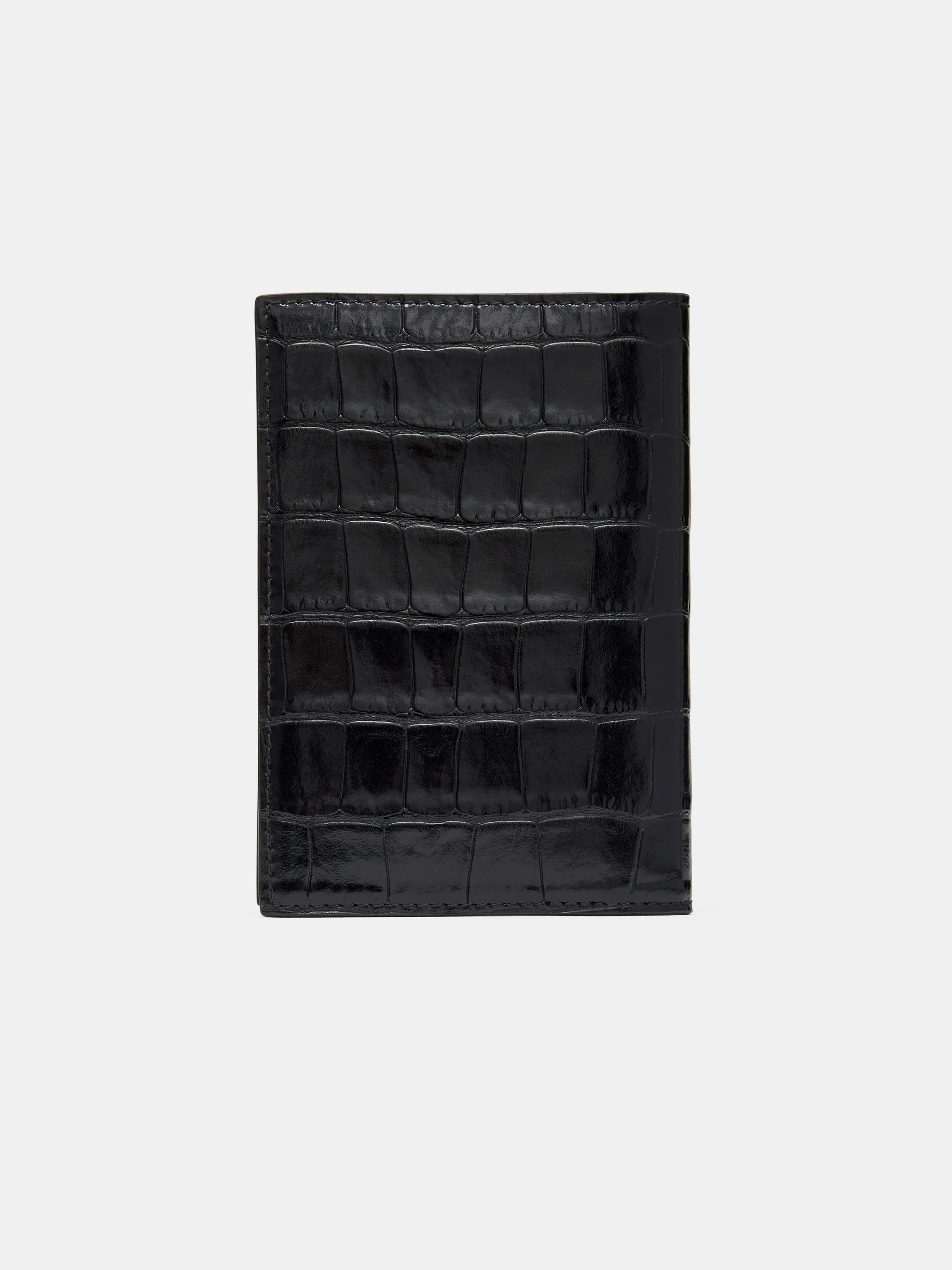 CROC EMBOSSED PASSPORT HOLDER - BLACK sold by AMIRI product image thumbnail 2
