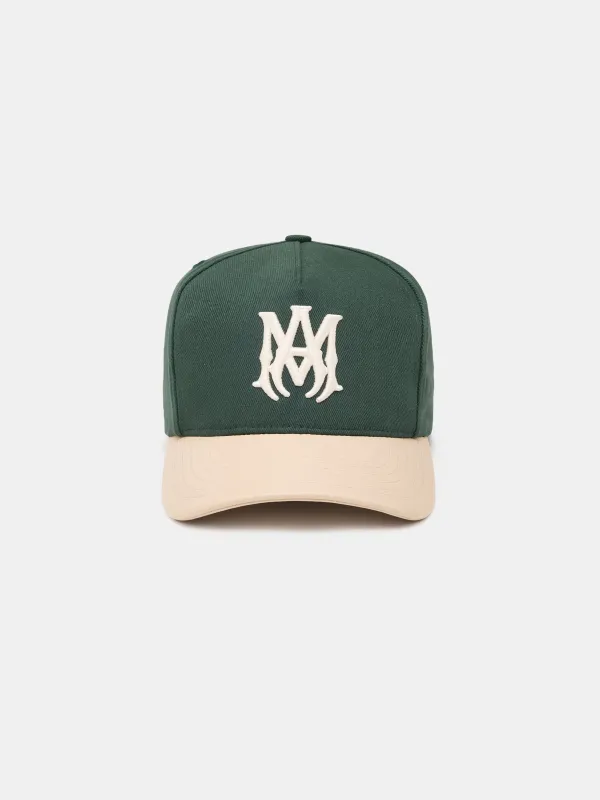 TWO TONE CANVAS HAT - DARK PALM sold by AMIRI