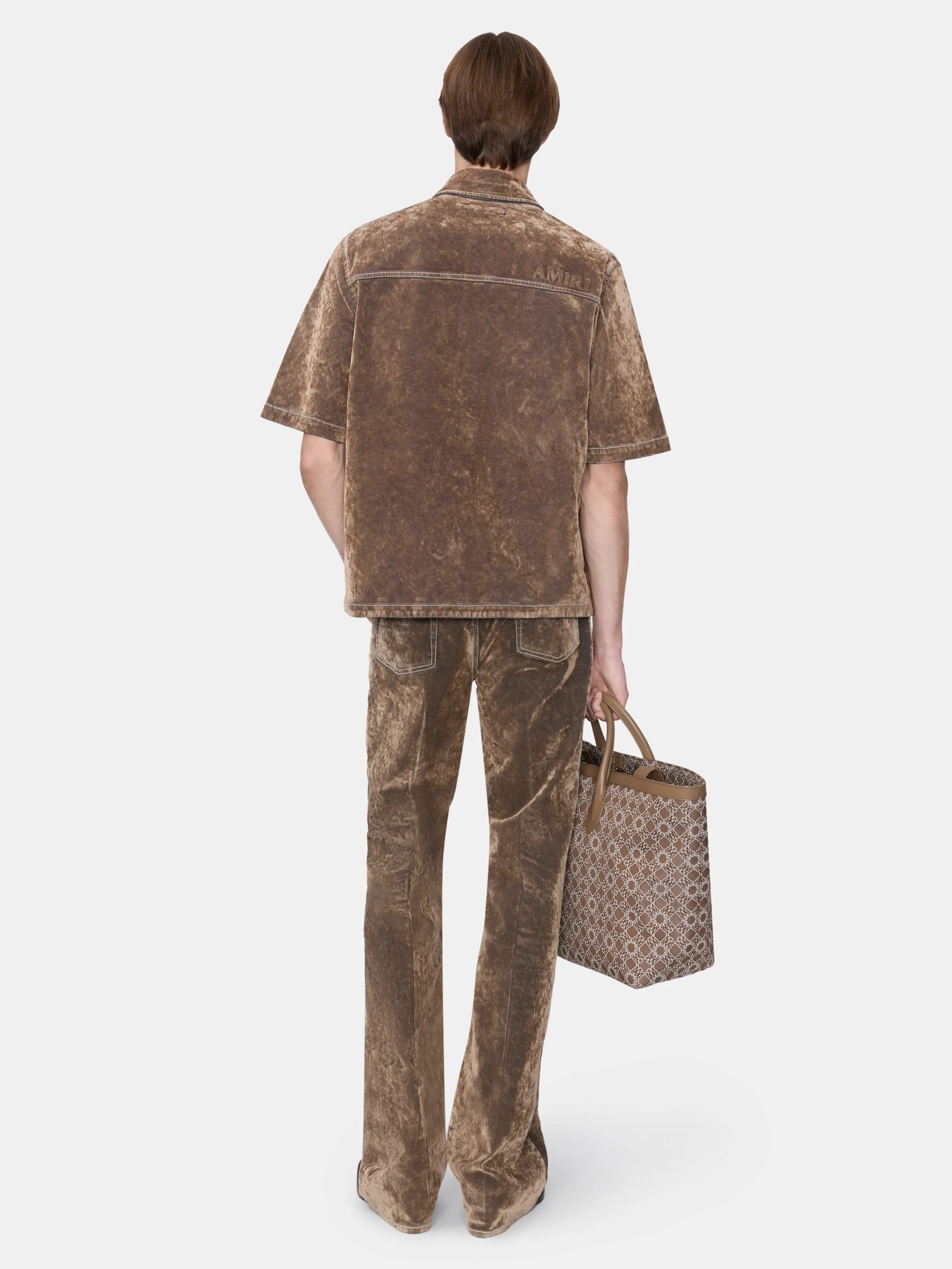 VELVET CAMP SHIRT - TAN sold by AMIRI product image thumbnail 4