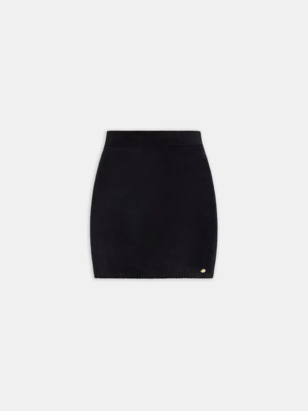 WOMEN - WOMEN'S VELVET MINI SKIRT - BLACK made by AMIRI