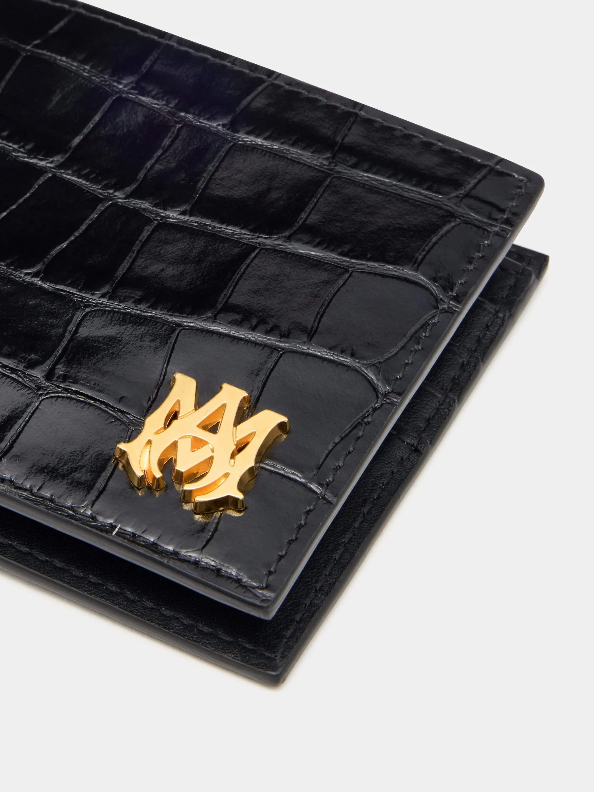 CROC EMBOSSED BIFOLD - BLACK sold by AMIRI product image thumbnail 4