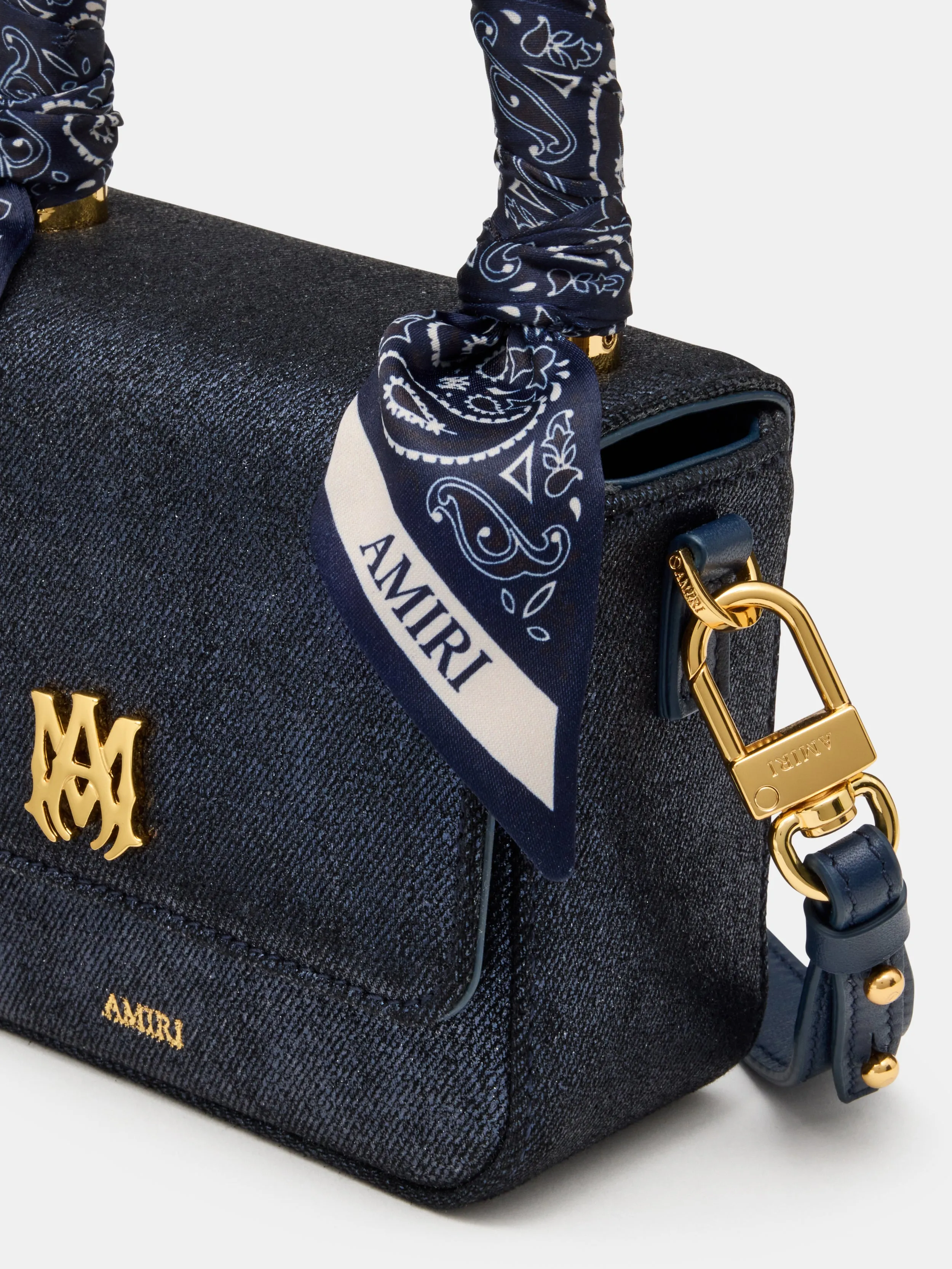 WOMEN - WOMEN'S DENIM MICRO MA BAG - WET SHIMMER sold by AMIRI product image thumbnail 4