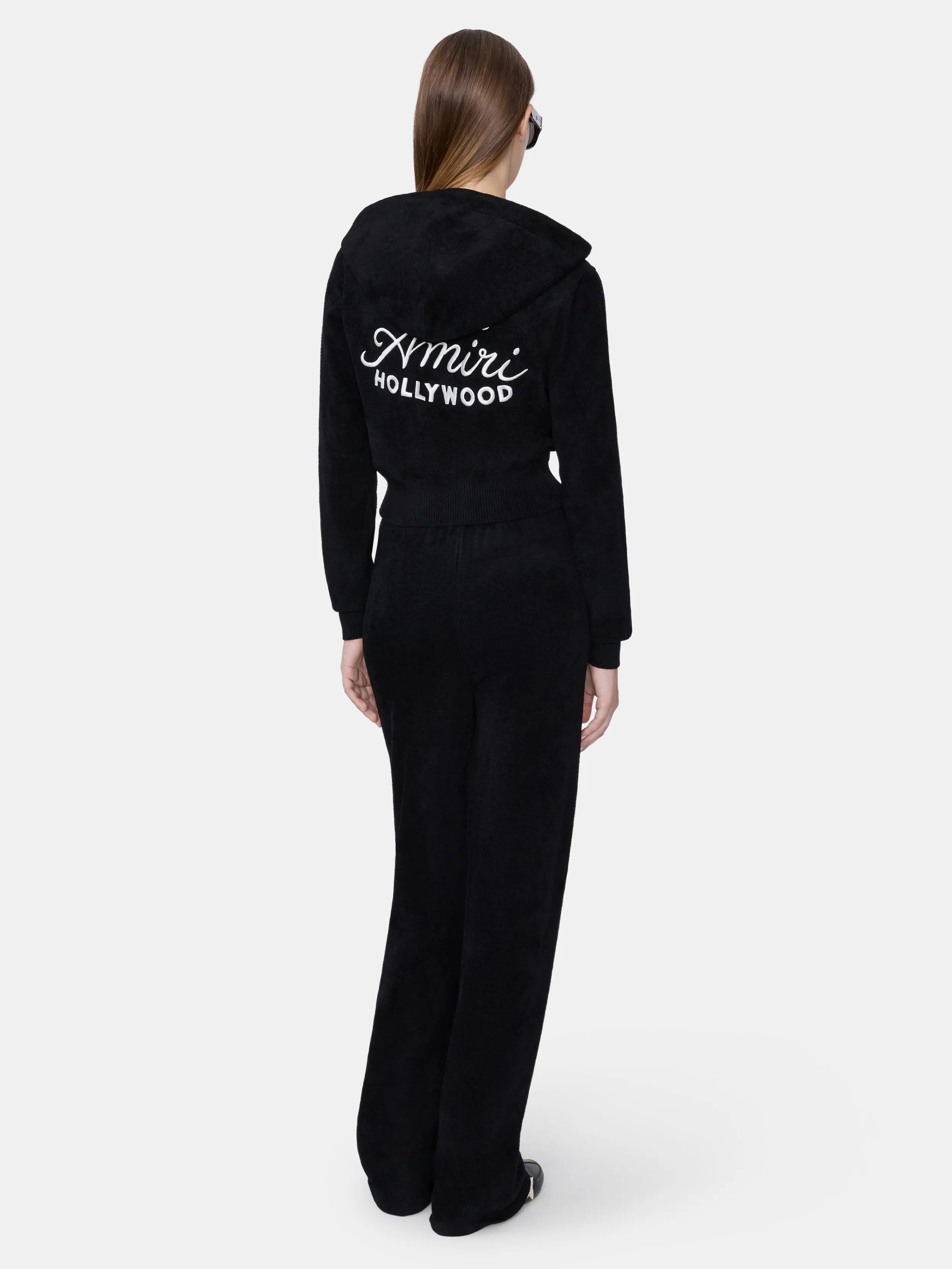 WOMEN - WOMEN'S CLUB AMIRI CROPPED HOODIE - BLACK sold by AMIRI product image thumbnail 4