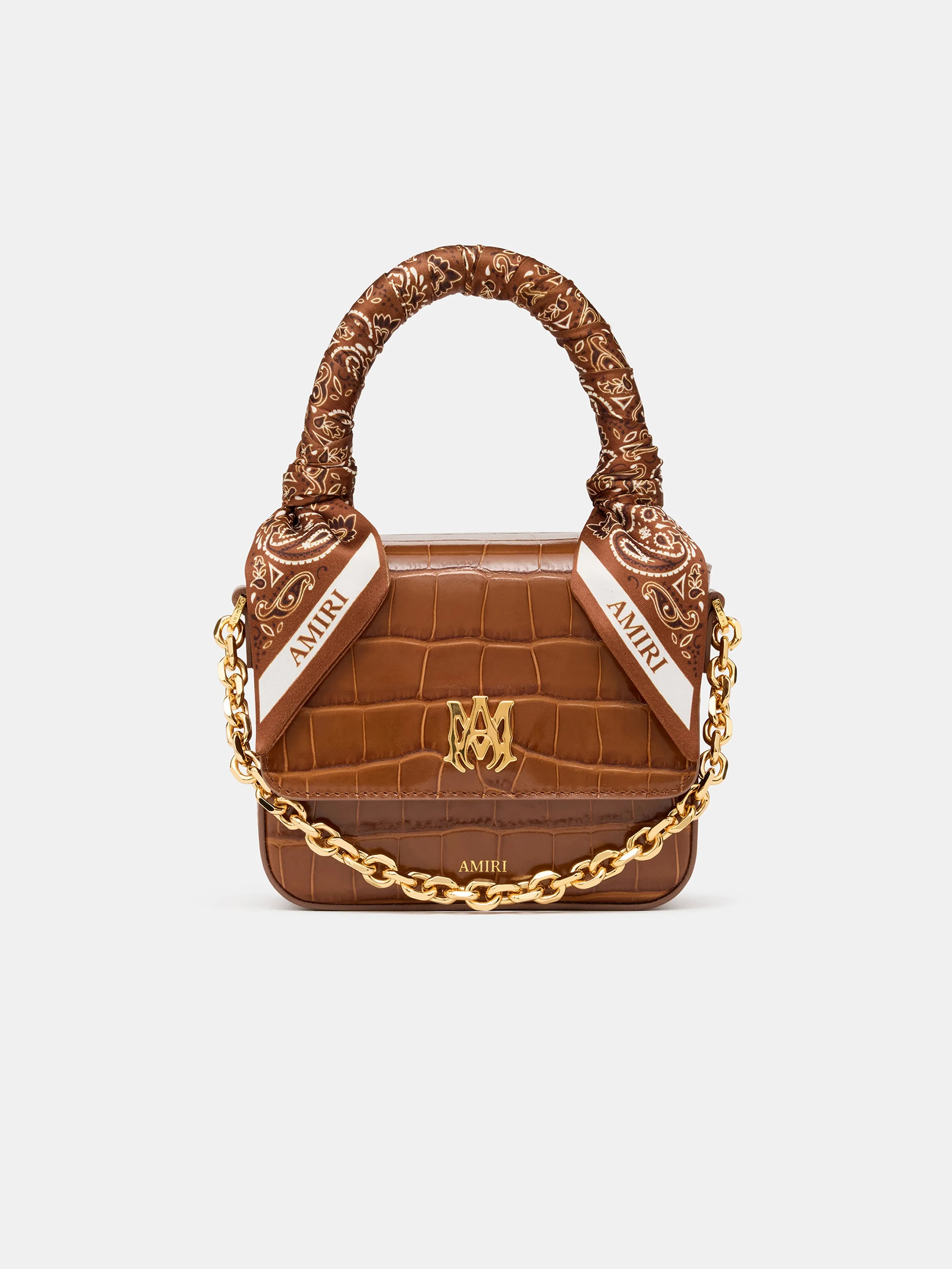 WOMEN - WOMEN'S CROC EMOSSED MICRO MA BAG - MALT sold by AMIRI