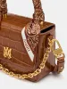 WOMEN - WOMEN'S CROC EMOSSED MICRO MA BAG - MALT sold by AMIRI