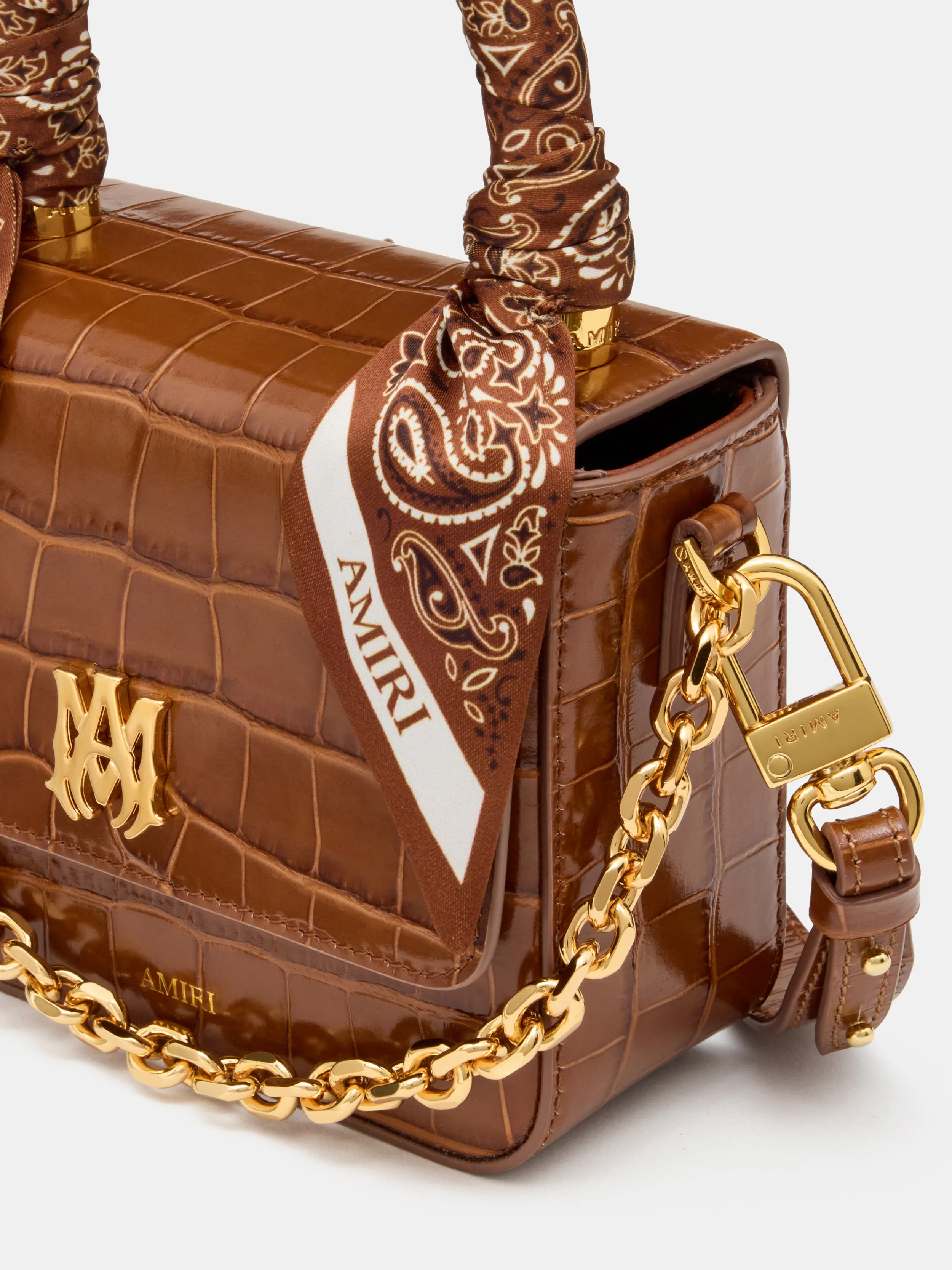 WOMEN - WOMEN'S CROC EMOSSED MICRO MA BAG - MALT sold by AMIRI product image thumbnail 4