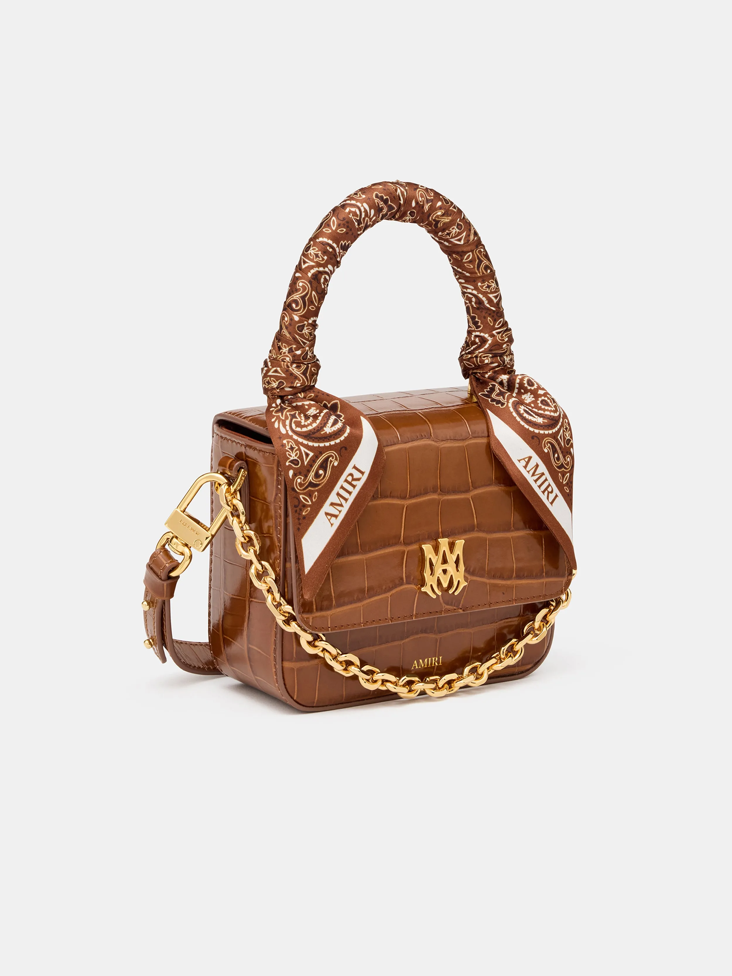 WOMEN - WOMEN'S CROC EMOSSED MICRO MA BAG - MALT sold by AMIRI product image thumbnail 3