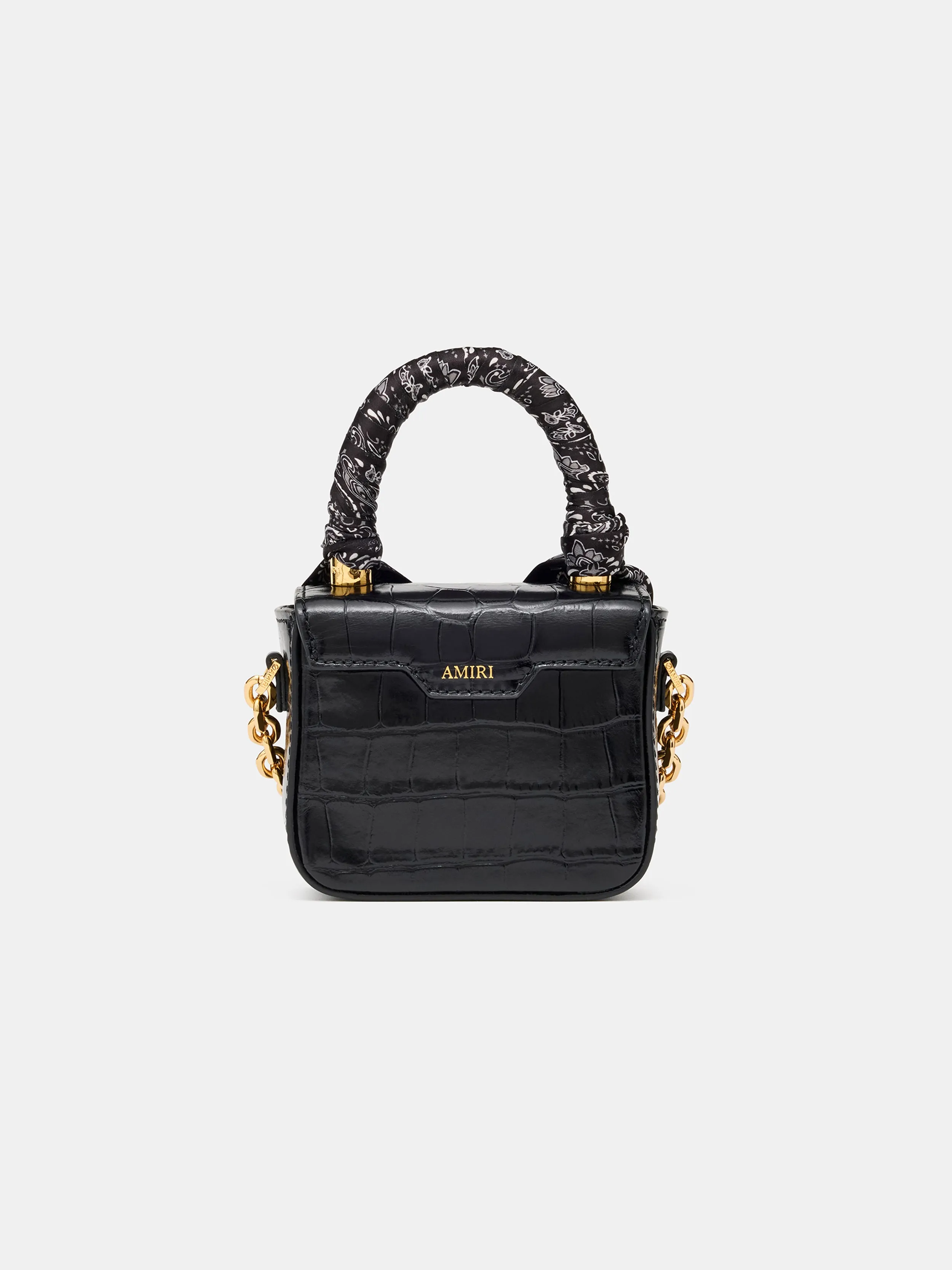 WOMEN - WOMEN'S CROC EMOSSED NANO MA BAG - BLACK sold by AMIRI product image thumbnail 2